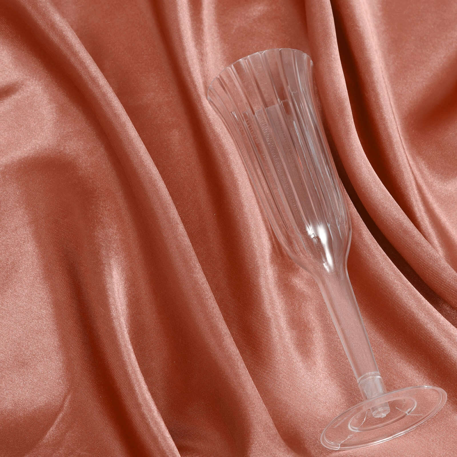 10-Yard 54-Inch Terracotta (Rust) Unfinished Satin Fabric Bolt