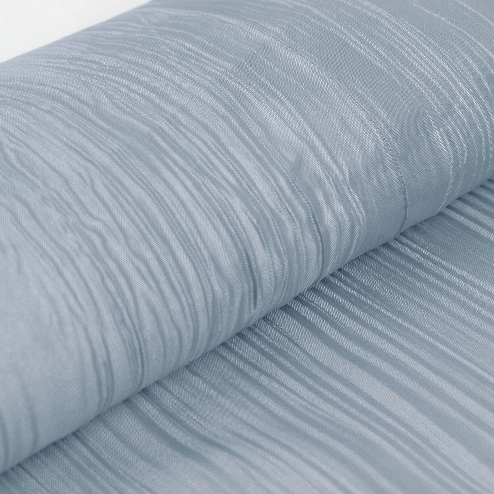 Hot Deal! 54-Inch Wide, 10-Yard Dusty Blue Accordion Crinkle Taffeta Fabric Bolt for Decor