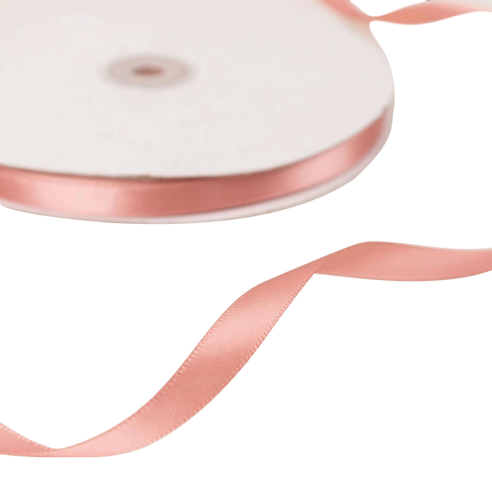 100 Yards 3/8-Inch Dusty Rose Single-Sided Decorative Satin Ribbon for Gifts and Events