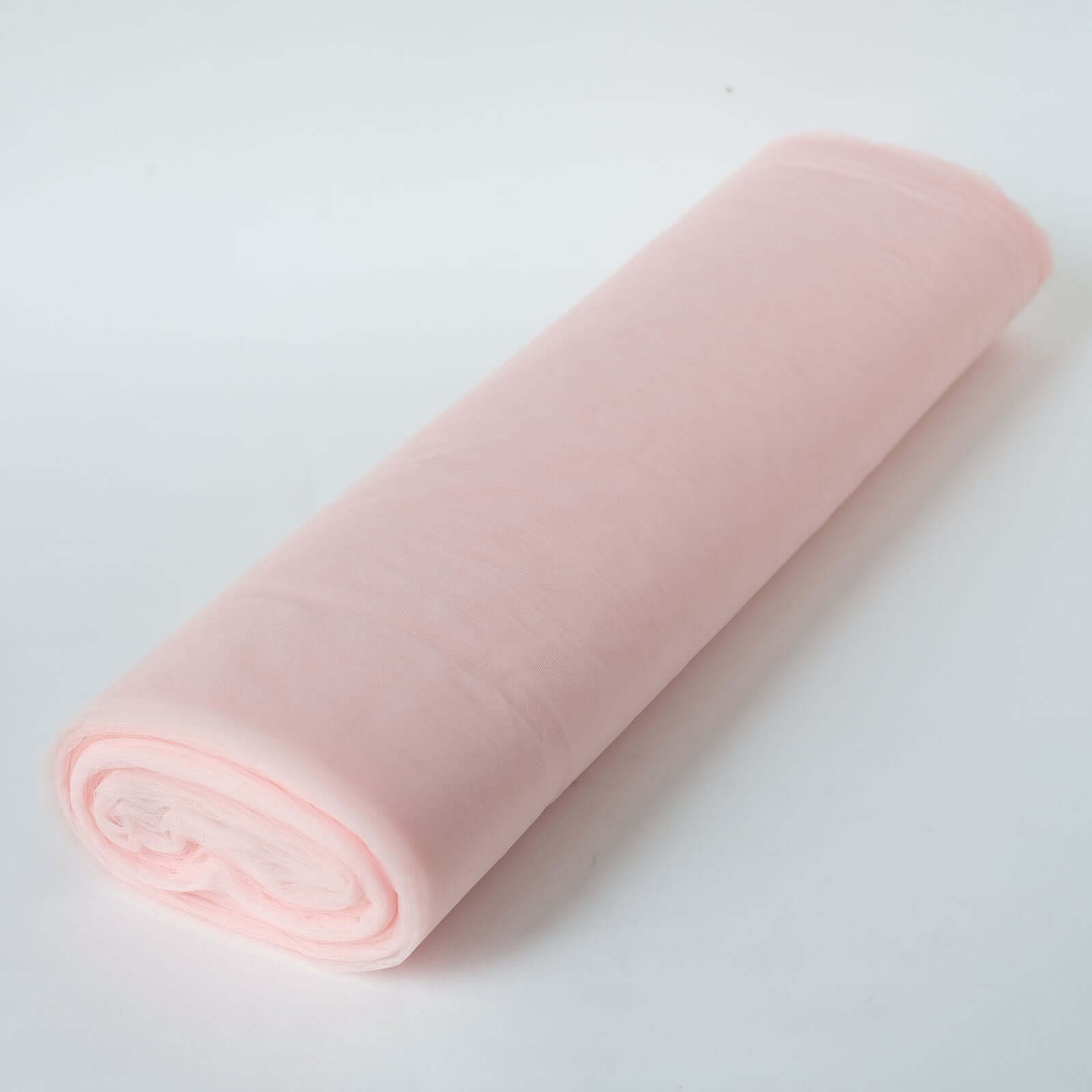50-Yard Blush Tulle Fabric Bolt, 108 Inches Wide, Ideal for DIY Crafts