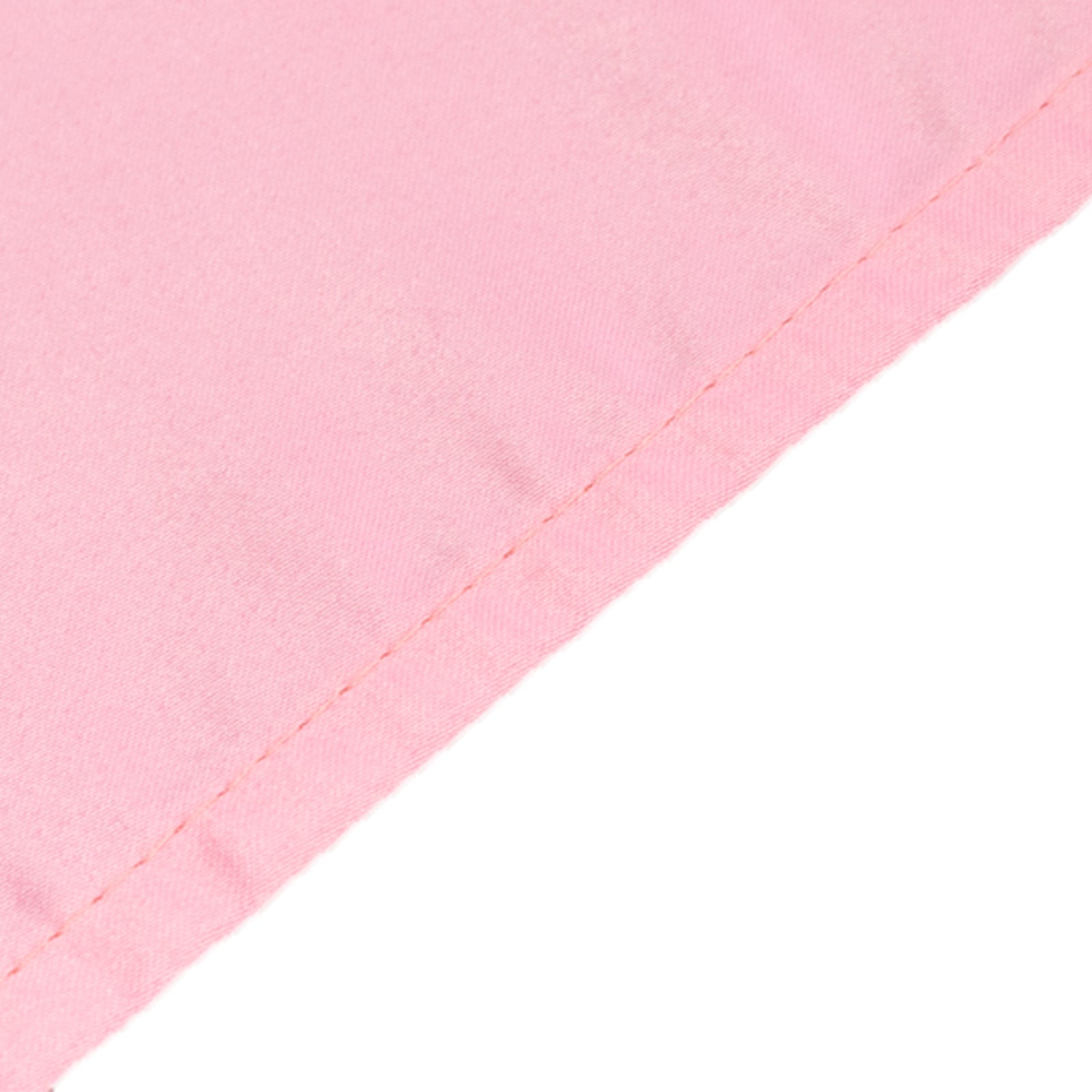 Hot Deal! Pink Lamour Satin Rectangle Tablecloth 60x102 - Durable & Silky Soft