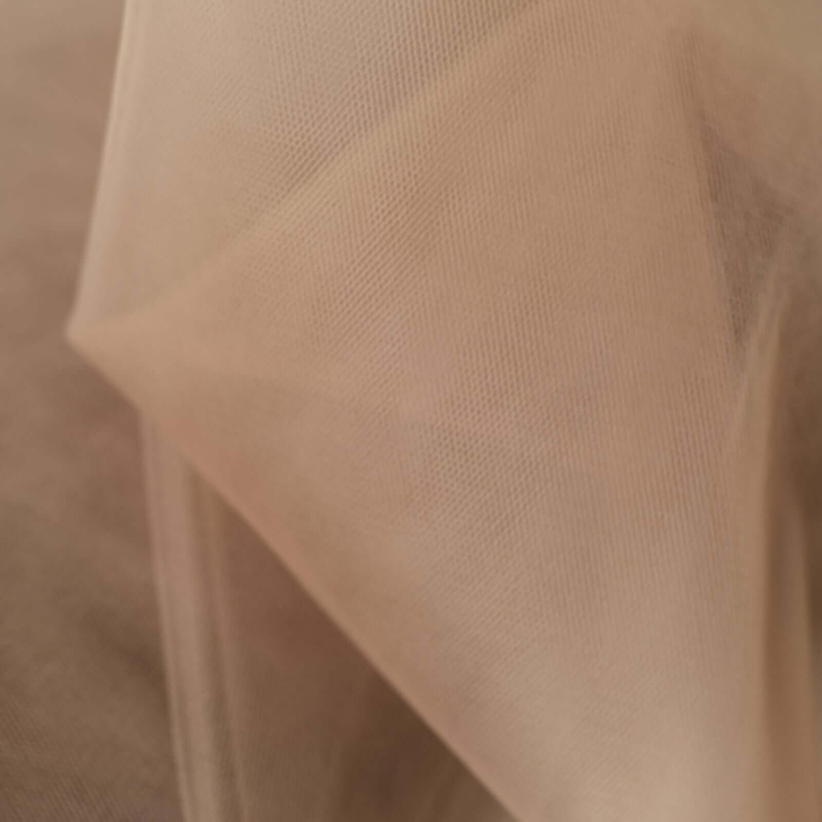 Natural Tulle Fabric Bolt - 108"x50 Yards, Ideal for DIY Crafts