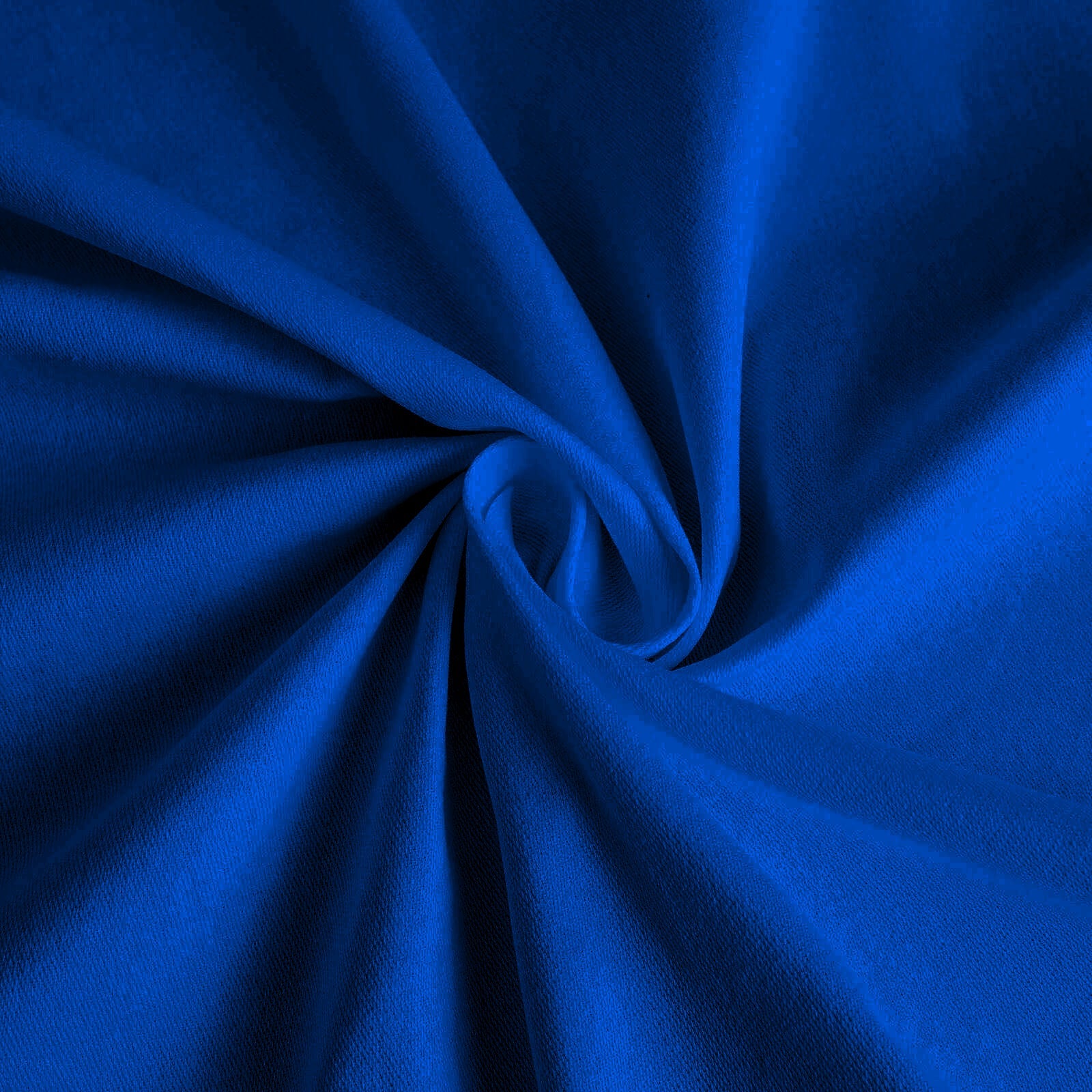 Royal Blue Seamless Wrinkle-Resistant 132" Cotton Blend Round Tablecloth