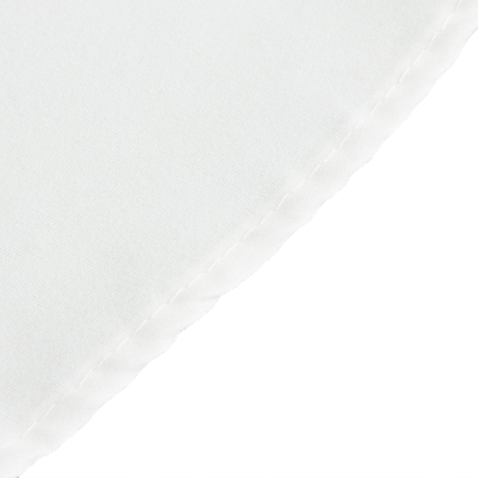 Wrinkle-Resistant 108" White Cotton Blend Round Tablecloth for Various Occasions