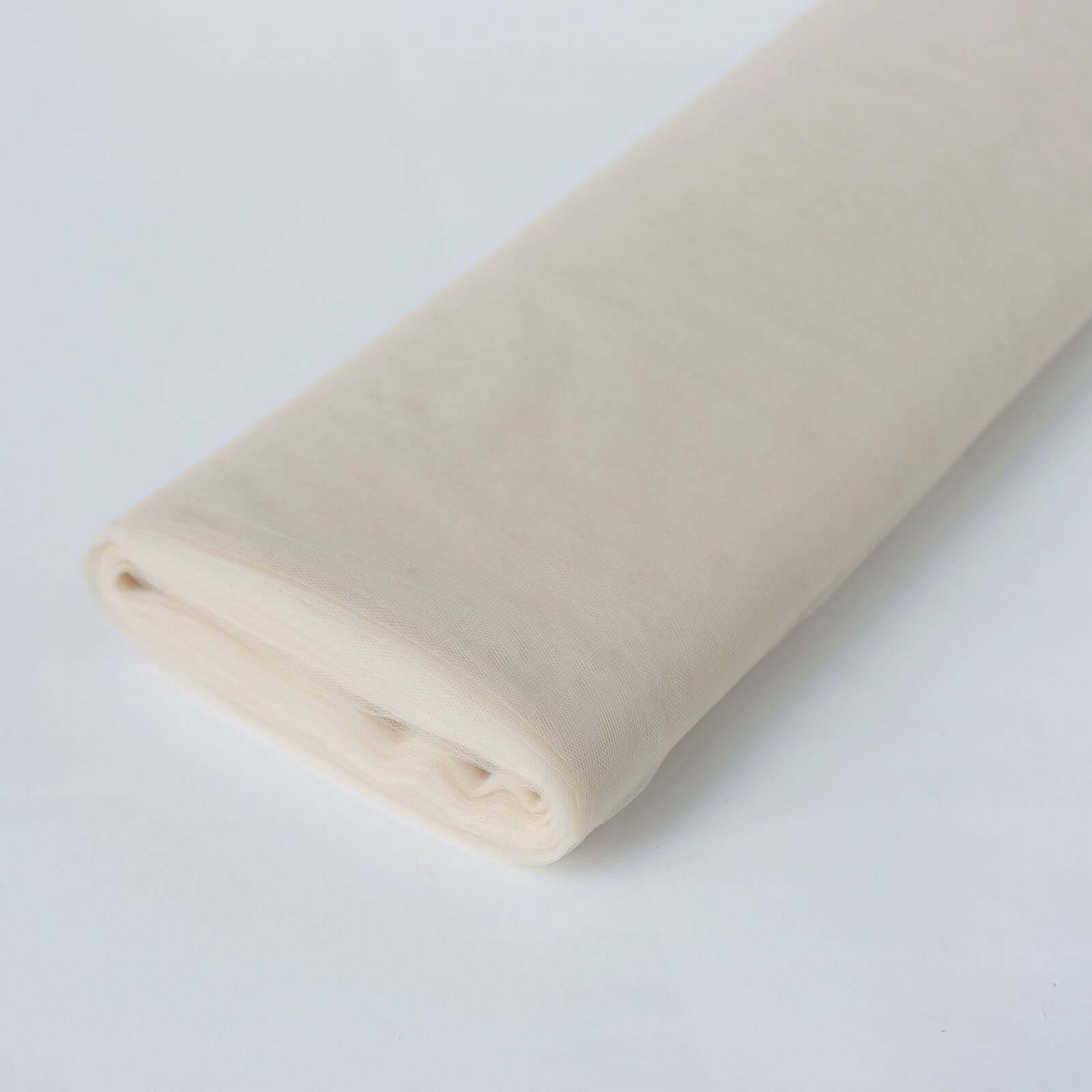 Amazing 54x40 Yards Beige Tulle Fabric Bolt for DIY Crafts and Decor