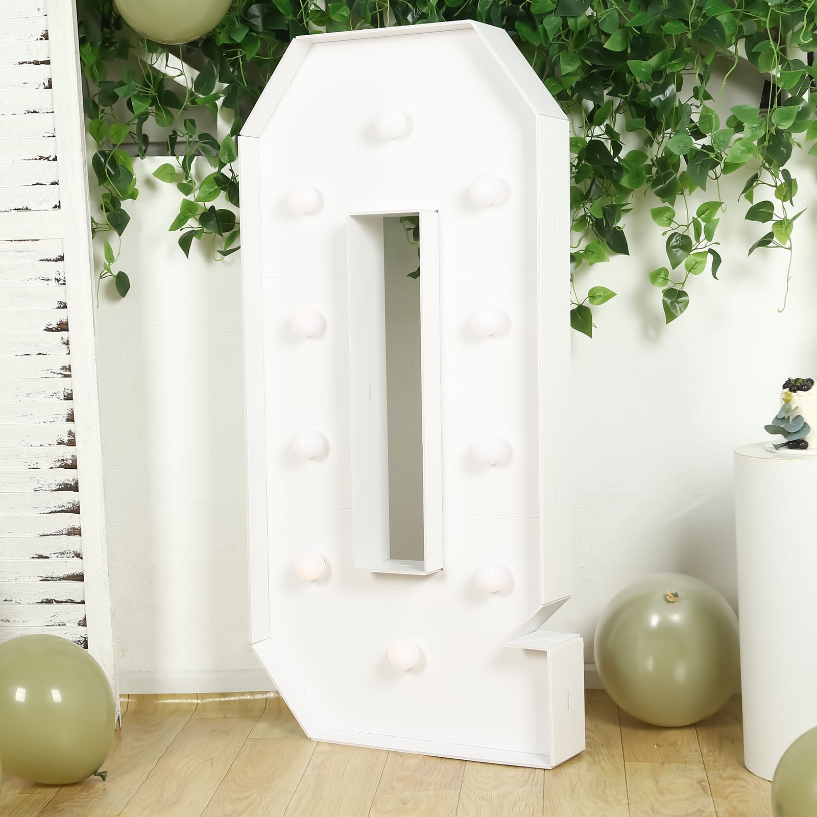 Hot Sale! 4ft White Giant LED Marquee Light Up Letter Q with 10 Warm White Battery - Operated LEDs