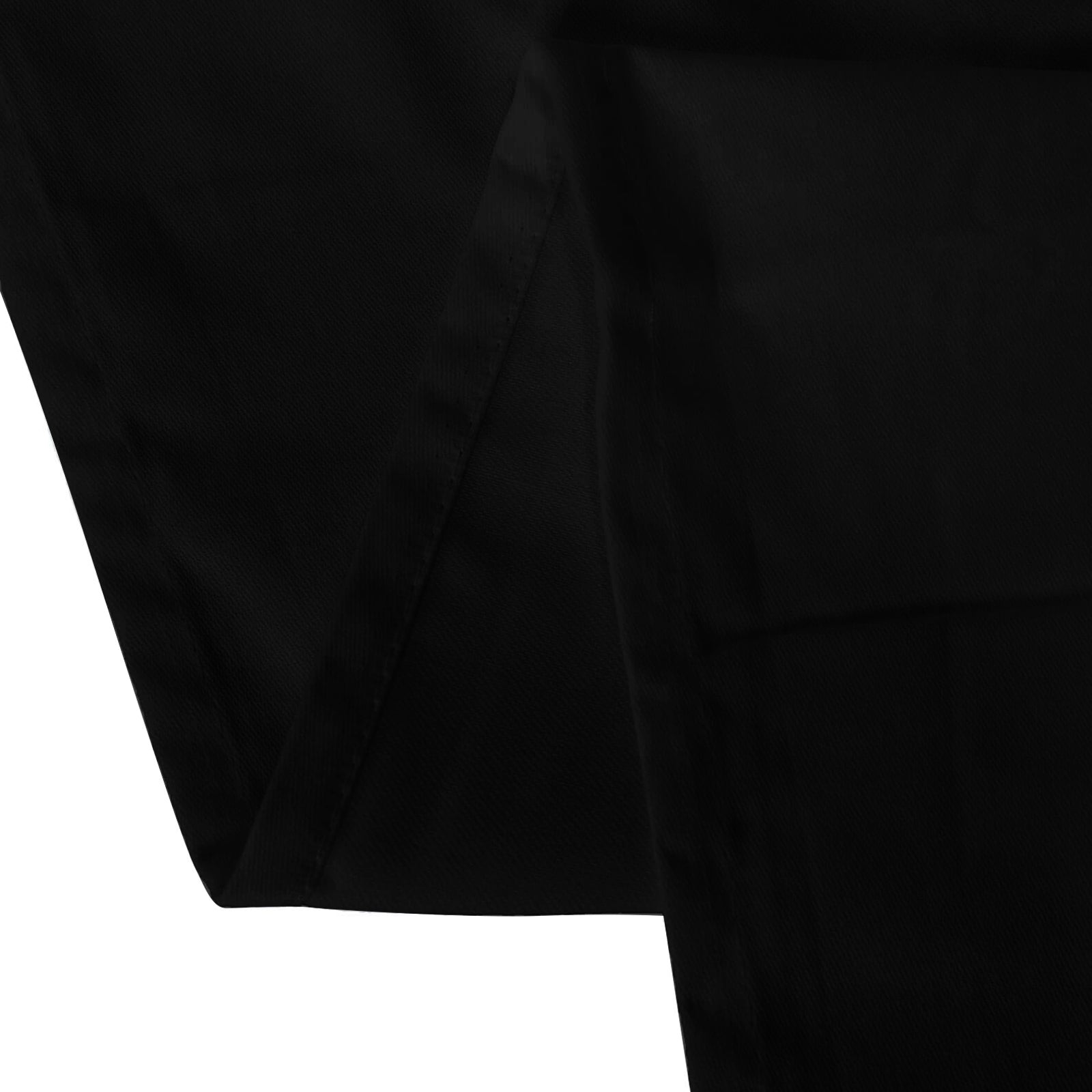 Black 60x102 Rectangle Cotton Blend Tablecloth with Wrinkle-Resistant Finish for Gatherings