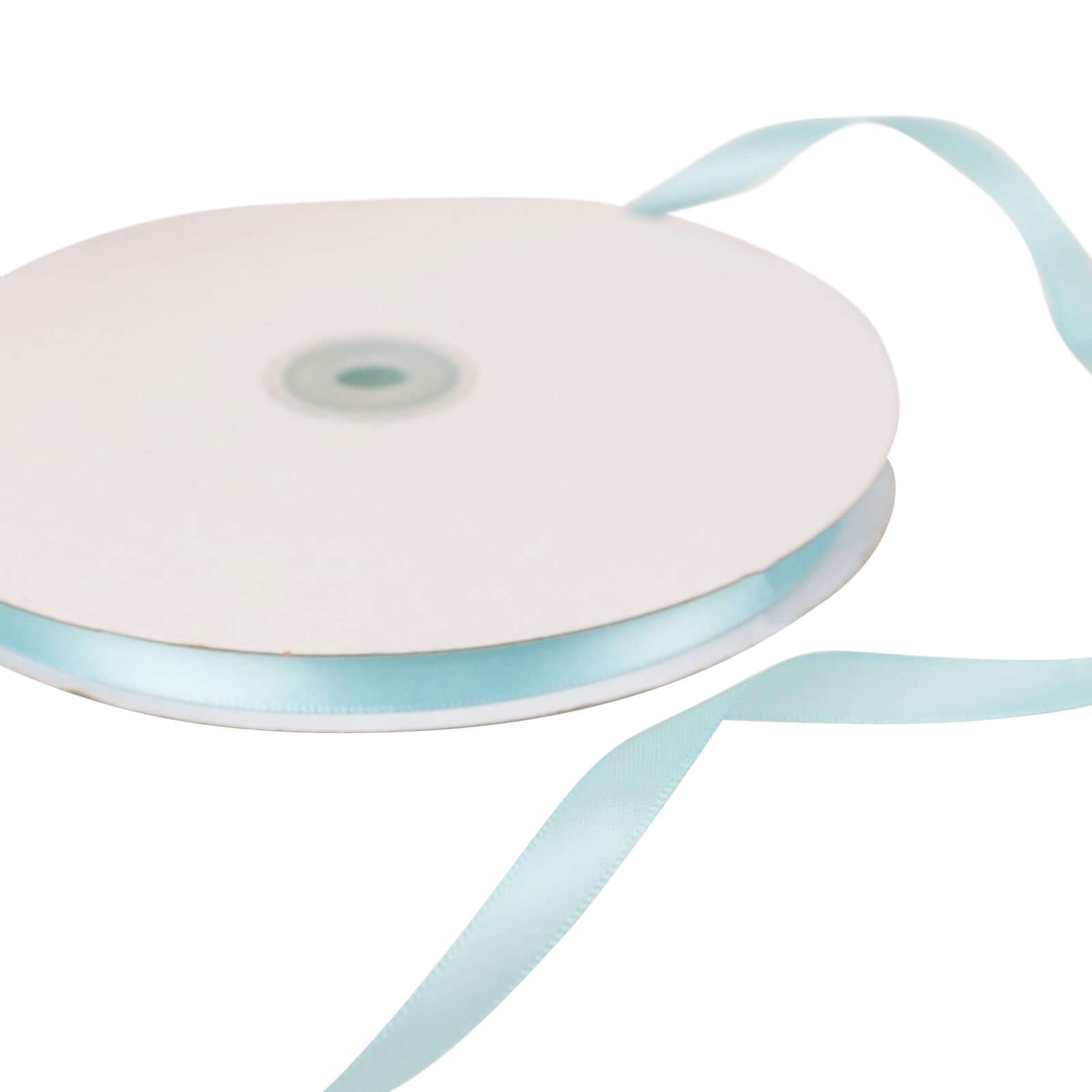 Amazing Baby Blue Single Face Decorative Satin Ribbon - 3/8 Inch Wide, 100 Yards Long