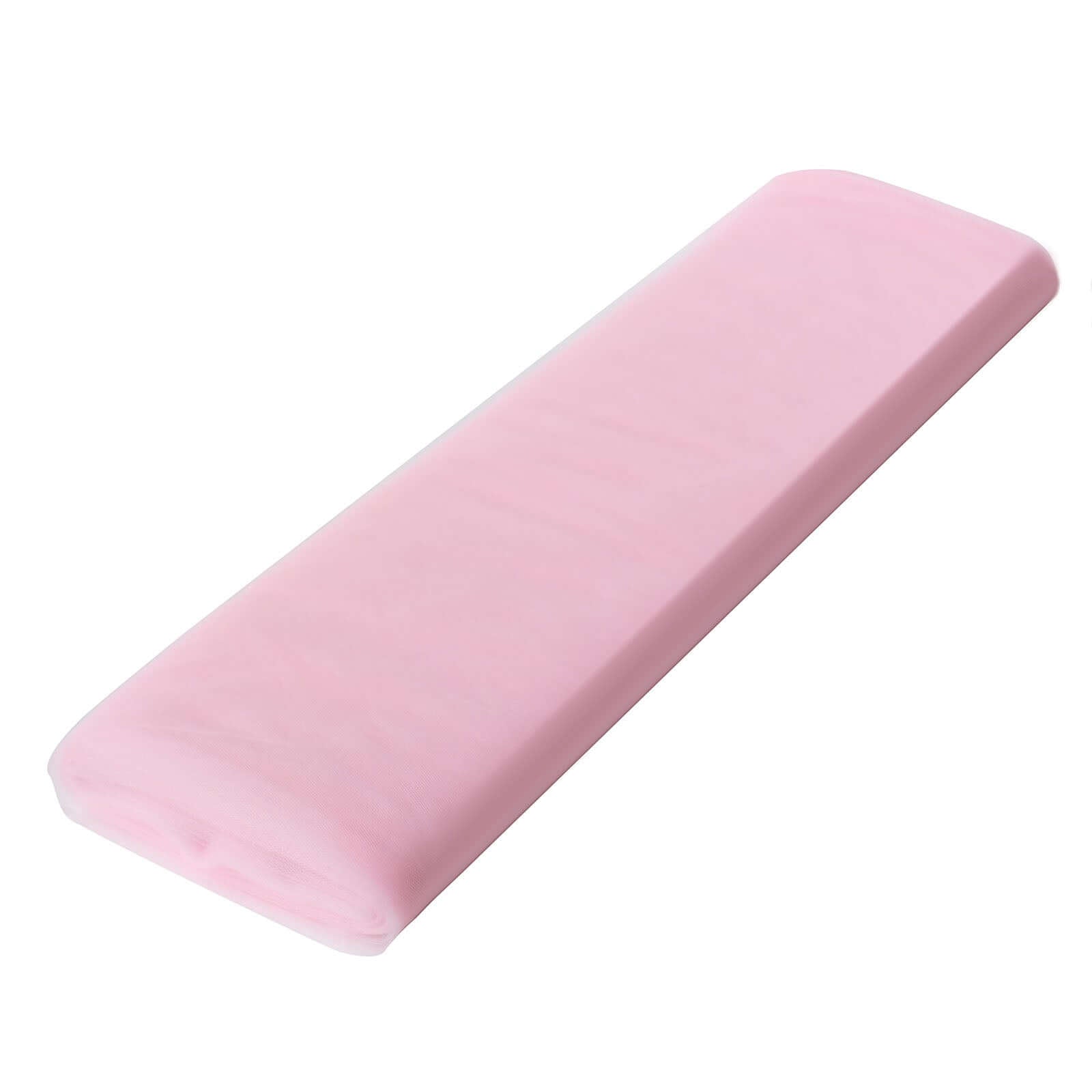 Hot! 54'x40 Yards Pink Tulle Fabric Bolt for DIY Crafts