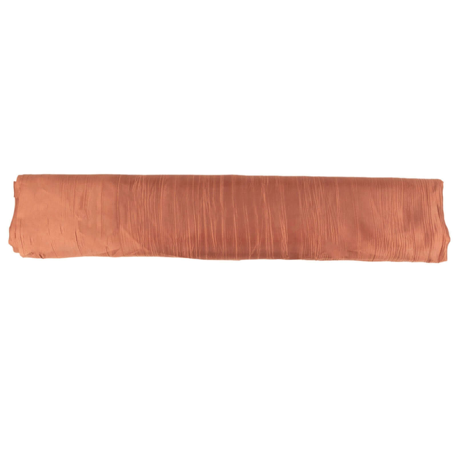 10 Yards of 54-Inch Wide Terracotta (Rust) High-Quality Accordion Crinkle Taffeta Fabric Bolt