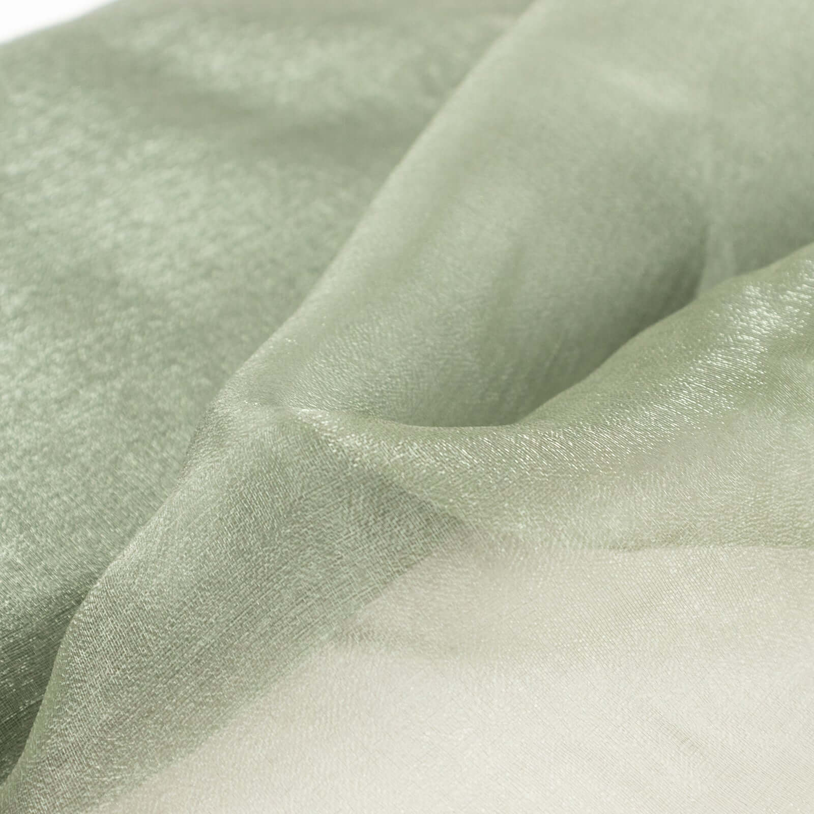 Special Offer! 54x10yd Dusty Sage Green Sheer Chiffon Fabric Bolt for DIY Voile Drapery