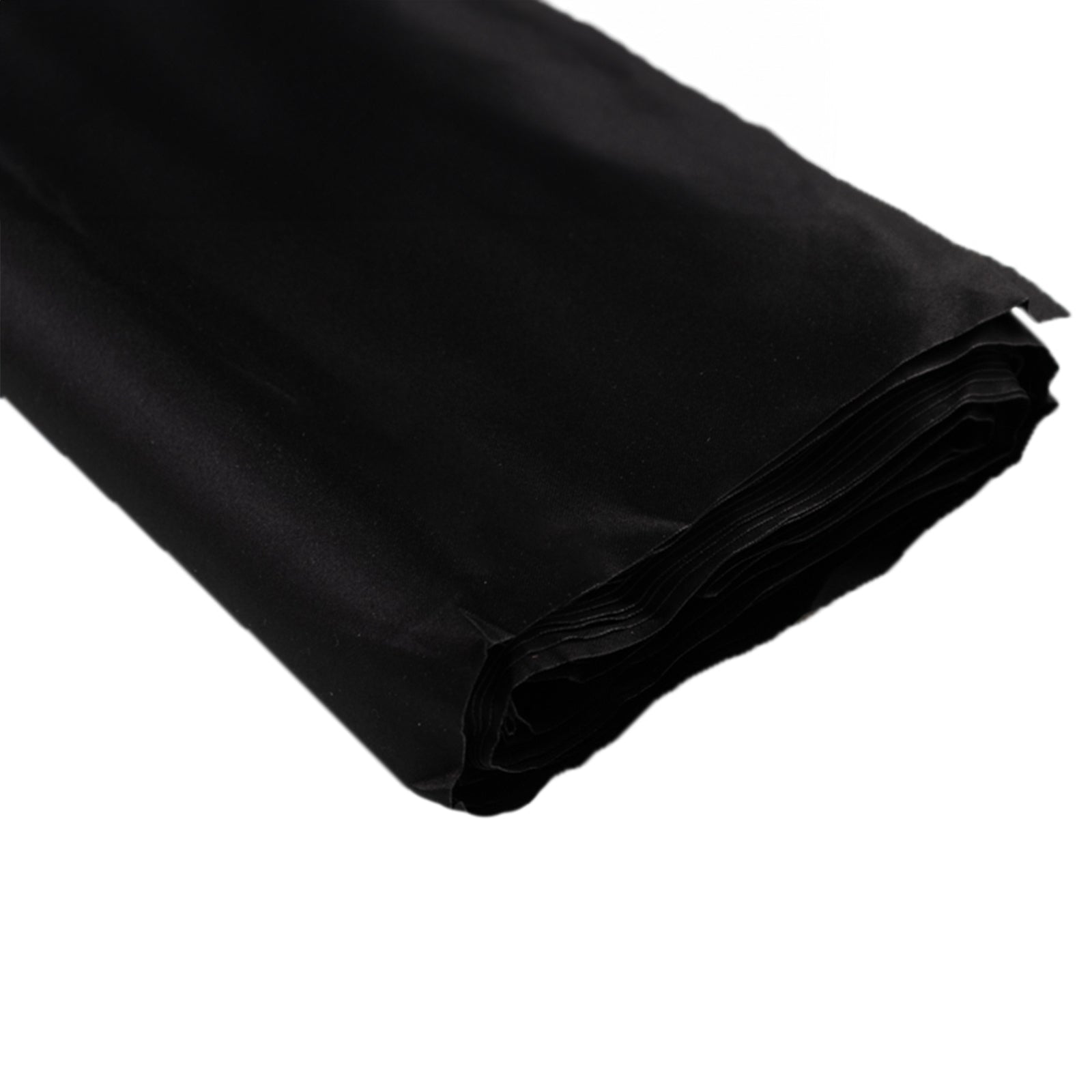 10-Yard 54-Inch Black Lamour Satin Fabric Bolt - High-Quality Heavy Matte Satin by the Yard