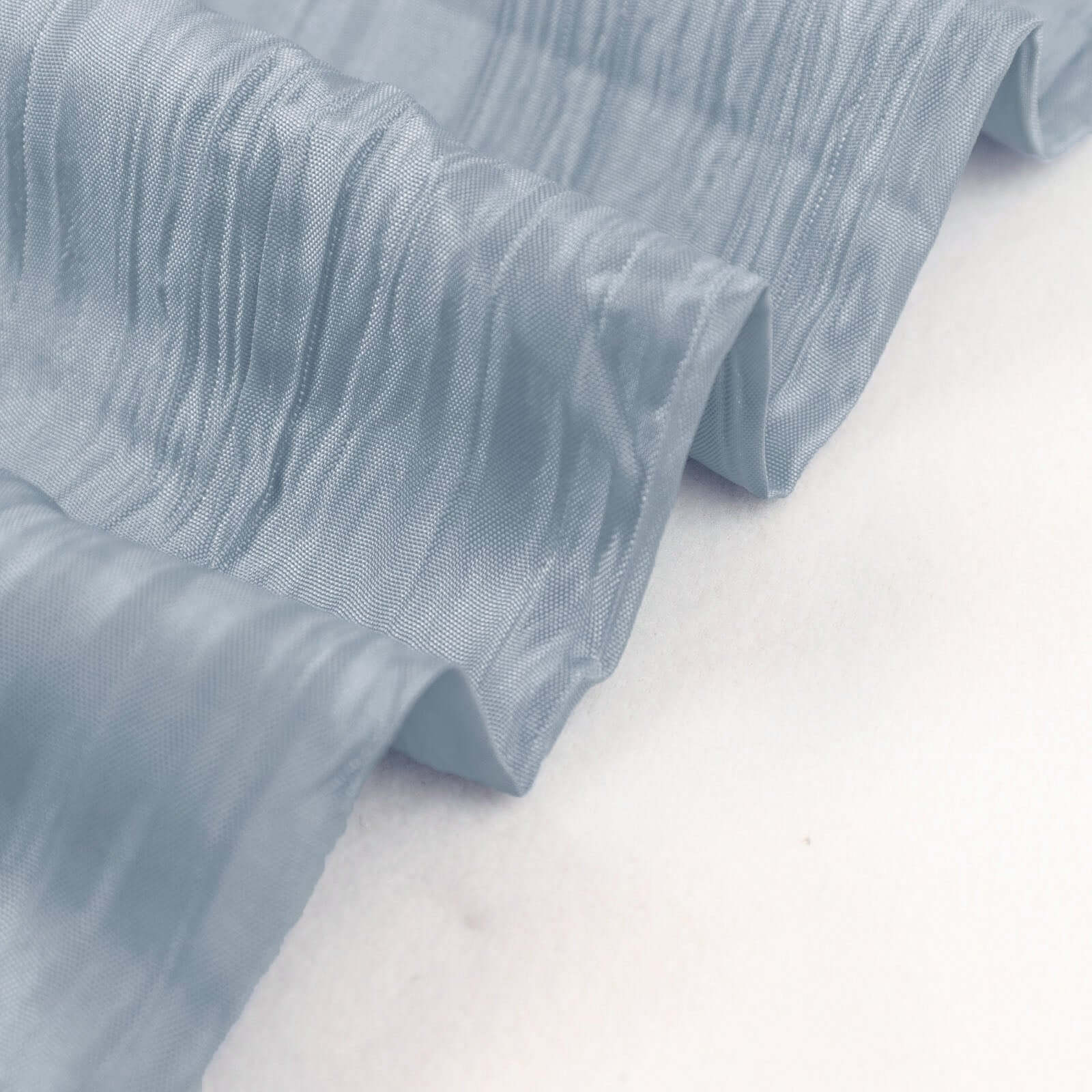 Hot Deal! 54-Inch Wide, 10-Yard Dusty Blue Accordion Crinkle Taffeta Fabric Bolt for Decor