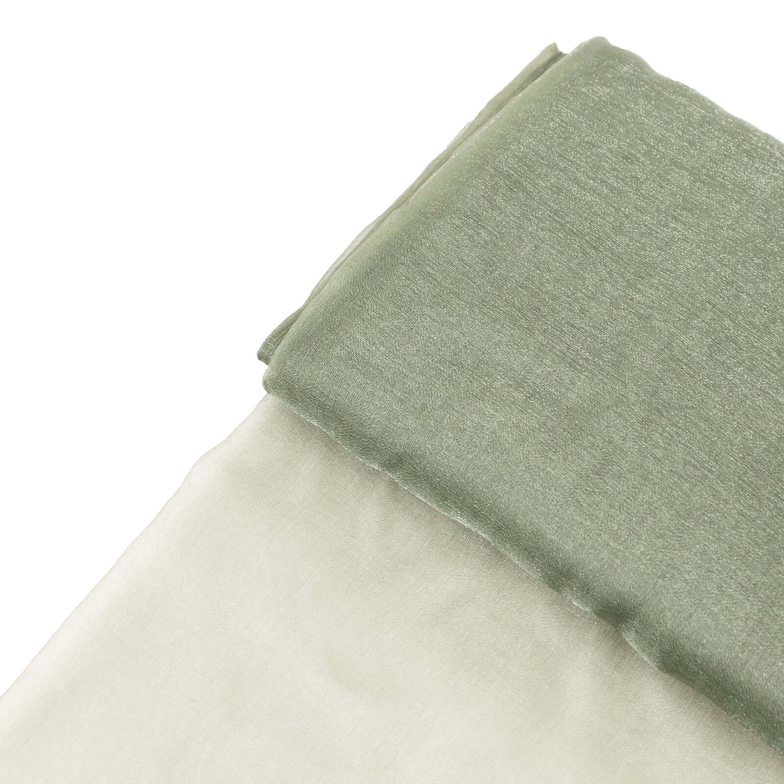 Special Offer! 54x10yd Dusty Sage Green Sheer Chiffon Fabric Bolt for DIY Voile Drapery