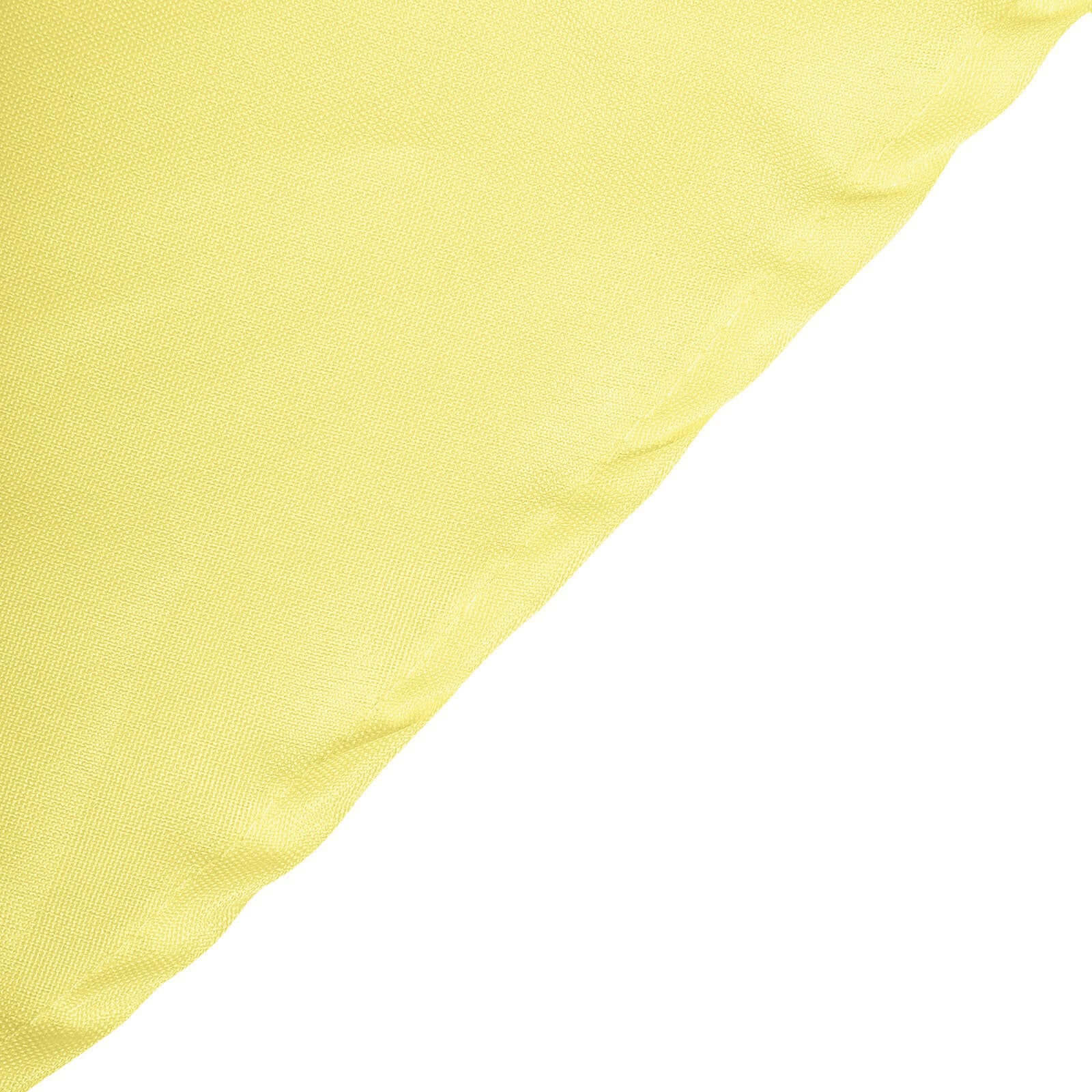 Yellow Seamless Wrinkle-Resistant 90x156 Polyester Rectangle Tablecloth - Ideal for Events