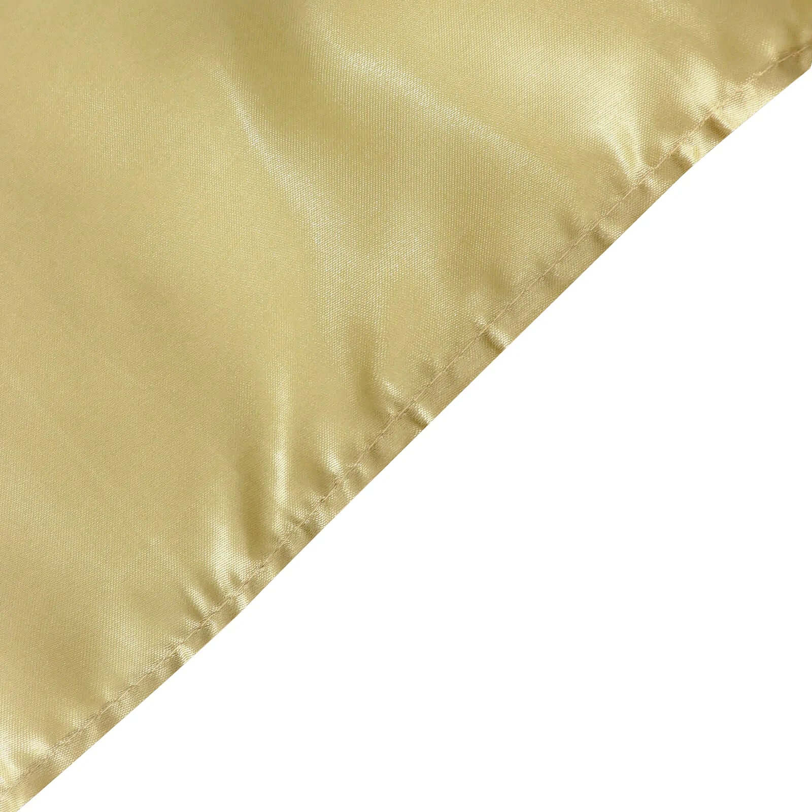 Champagne Satin Rectangular 60x102 Tablecloth - Lustrous & Stain-Resistant