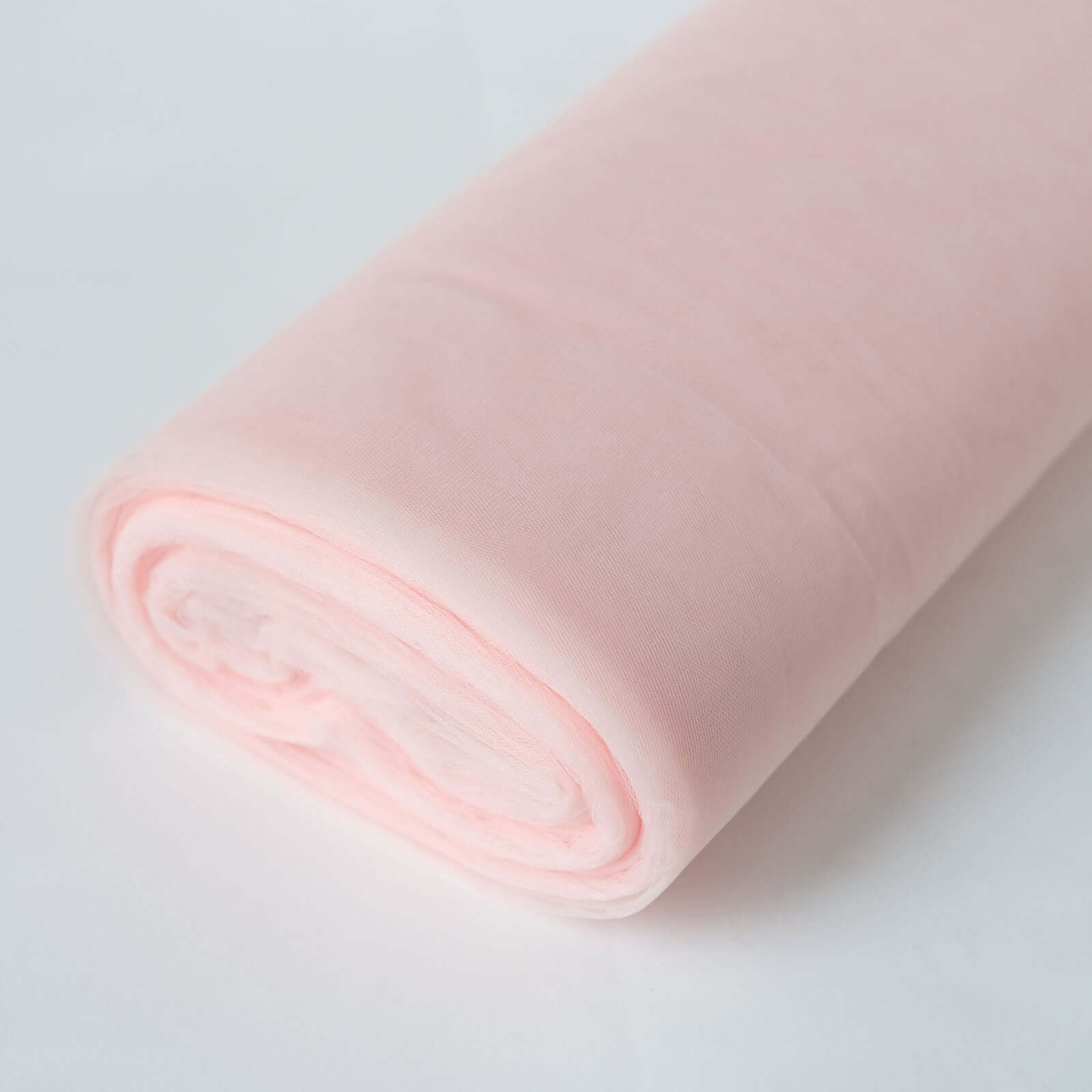 50-Yard Blush Tulle Fabric Bolt, 108 Inches Wide, Ideal for DIY Crafts