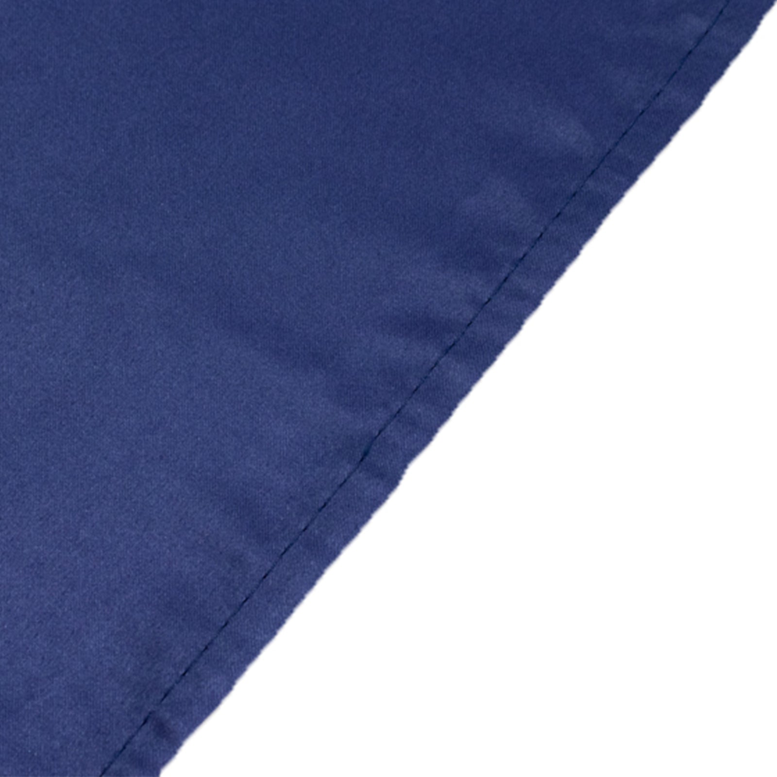 Navy Blue Lamour Satin Rectangle Tablecloth 60x102 - Durable & Soft