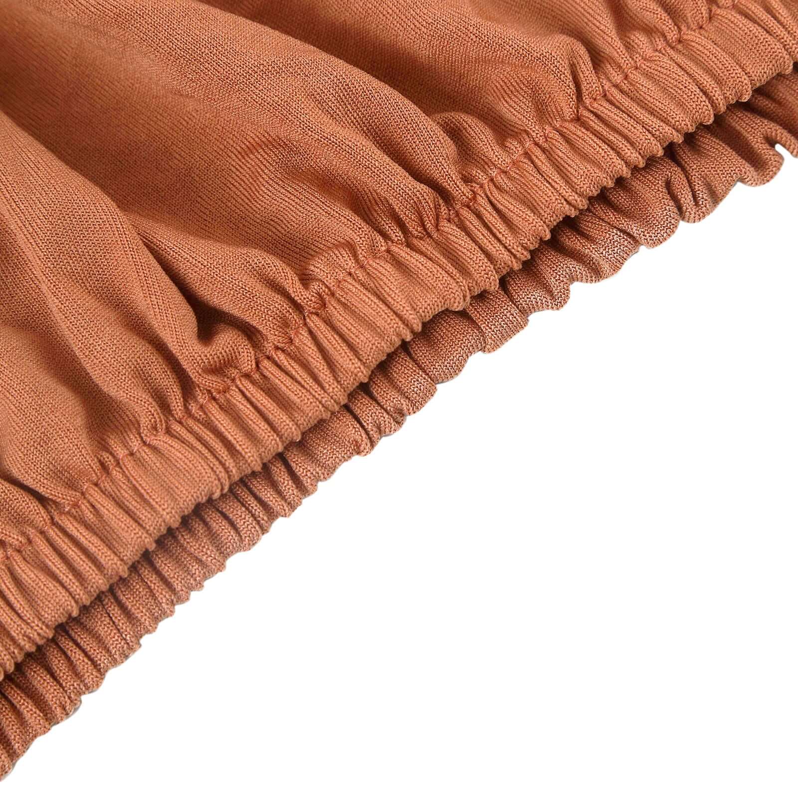 5-Piece Terracotta Spandex Cylinder Pedestal Stand Covers, 160 GSM - Great for Decor!