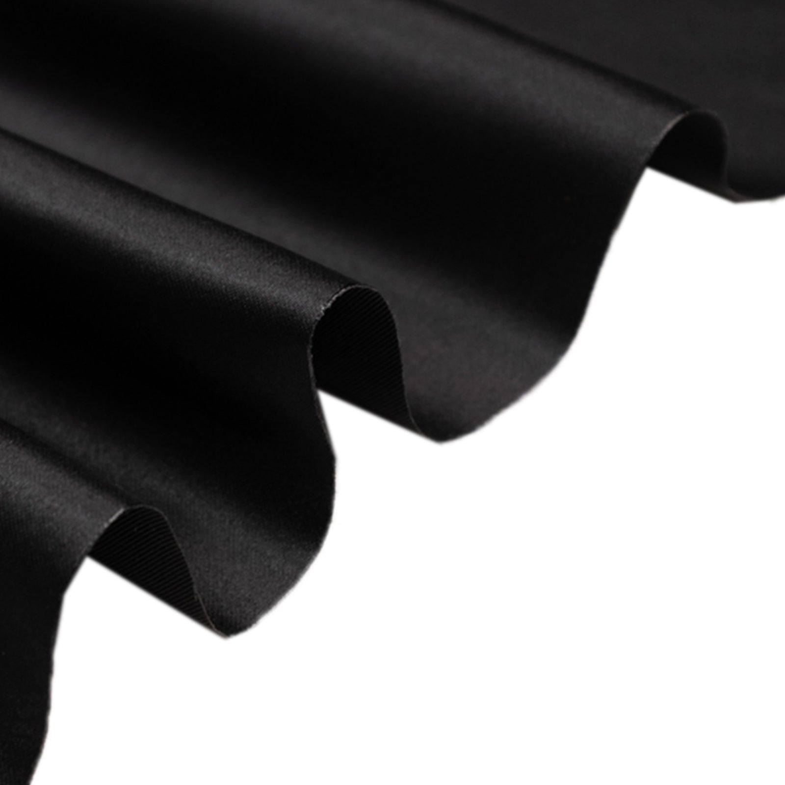 10-Yard 54-Inch Black Lamour Satin Fabric Bolt - High-Quality Heavy Matte Satin by the Yard