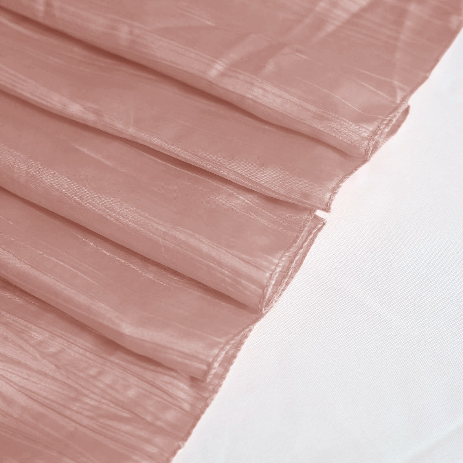 Hot Deal! Dusty Rose Crinkle Taffeta 60x102 Rectangle Tablecloth for Weddings & Parties
