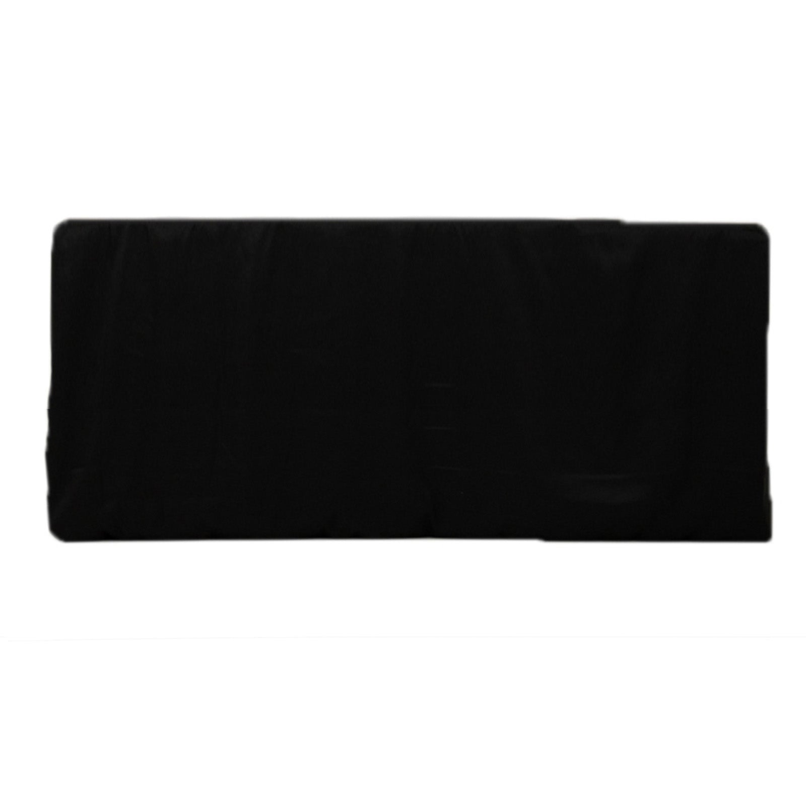 Premium Black Fitted Polyester Rectangle Tablecloth - Ideal for 8ft Tables, Durable & Stain-Resistant