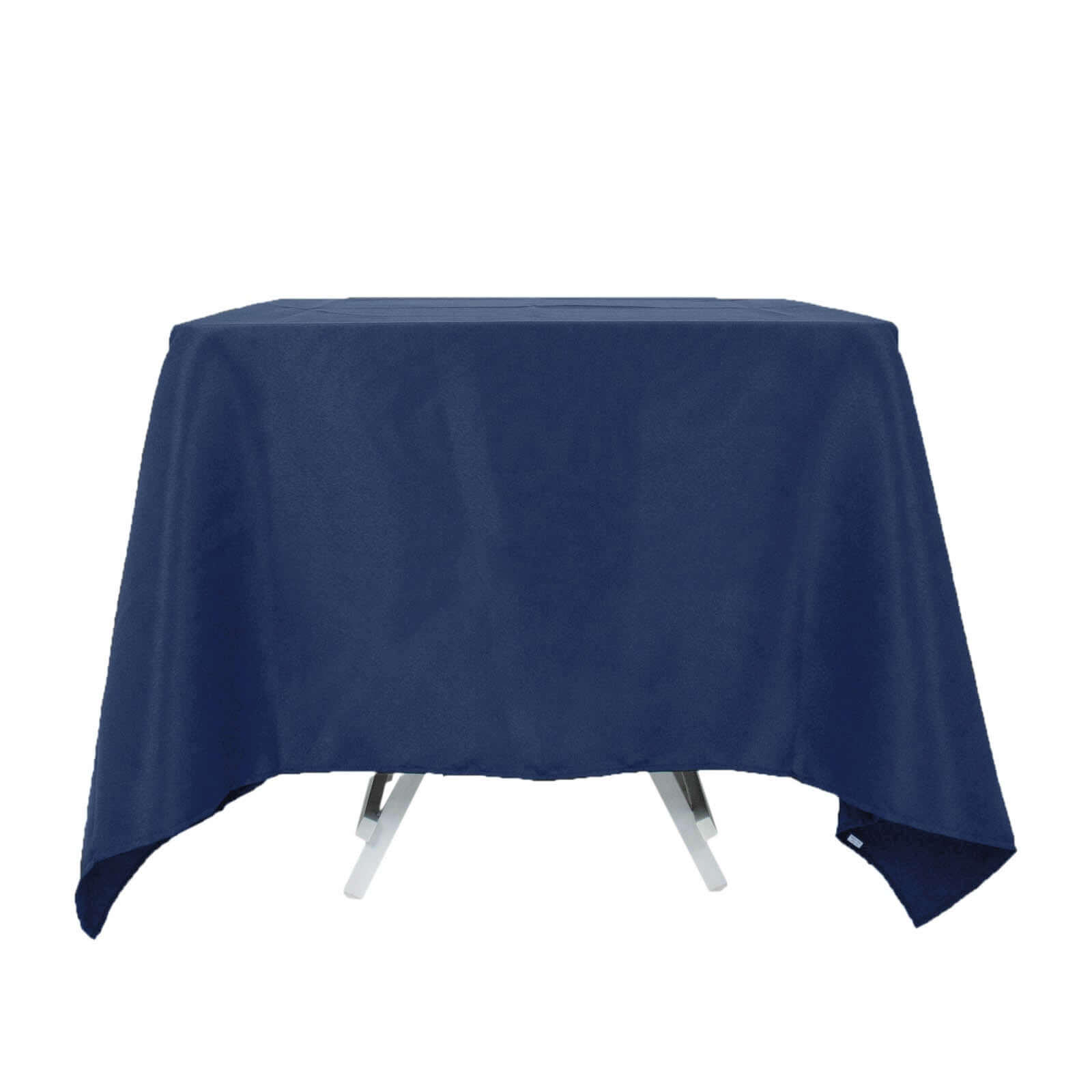 Sale! Wrinkle-Free 70x70 Navy Blue Premium Polyester Square Tablecloth 220GSM for Events