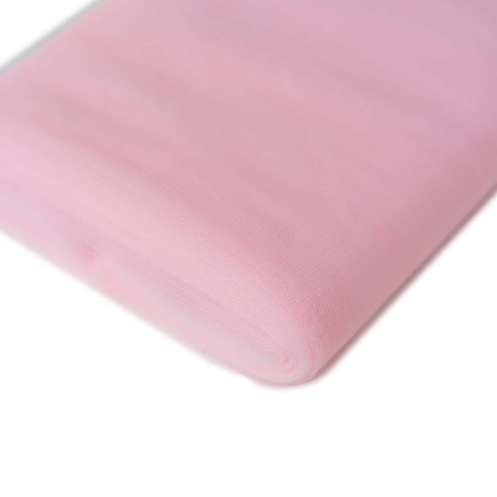 Hot! 54'x40 Yards Pink Tulle Fabric Bolt for DIY Crafts