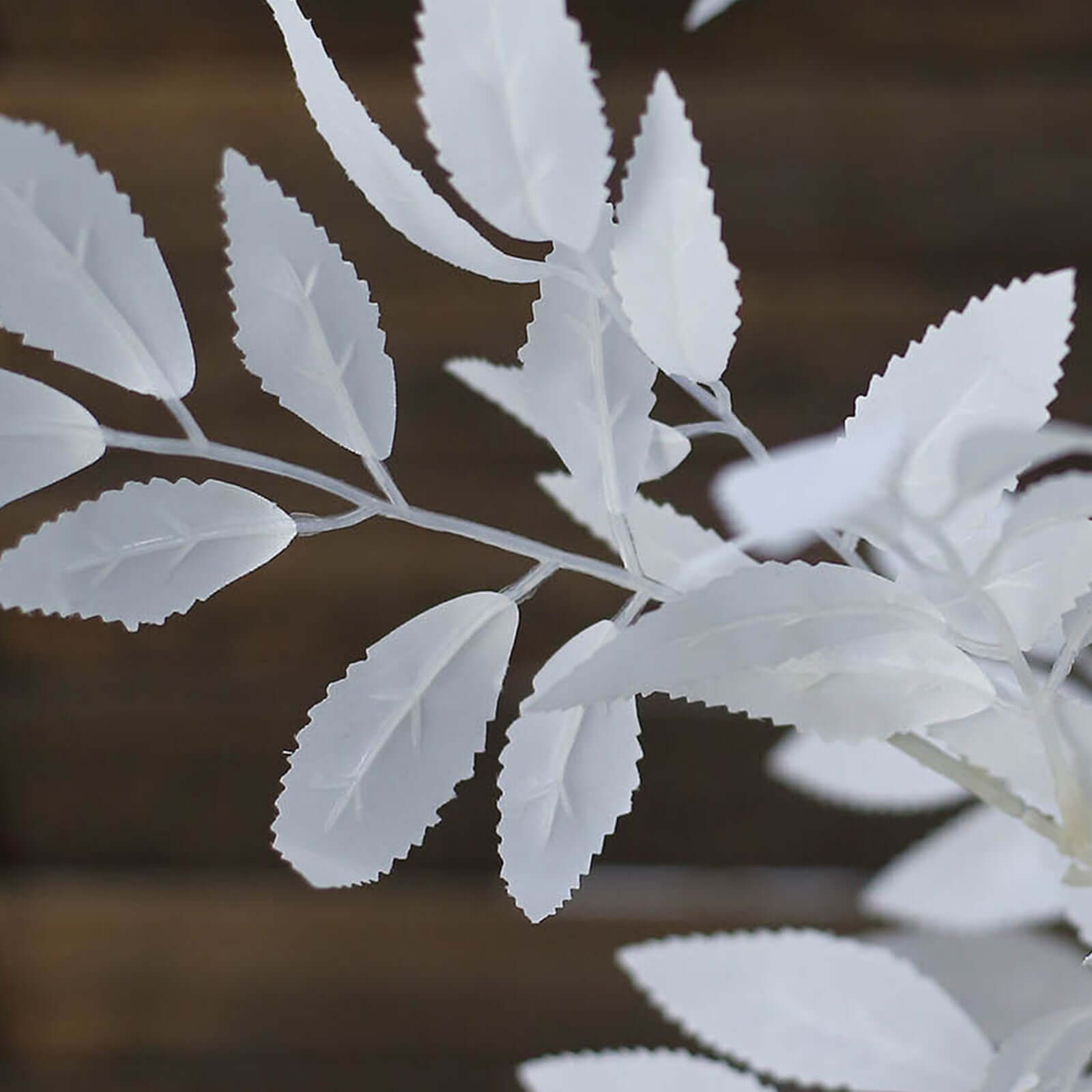 Get 2 White Artificial Silk Beech Leaf Branches - 42" Tall, Ideal Vase Fillers