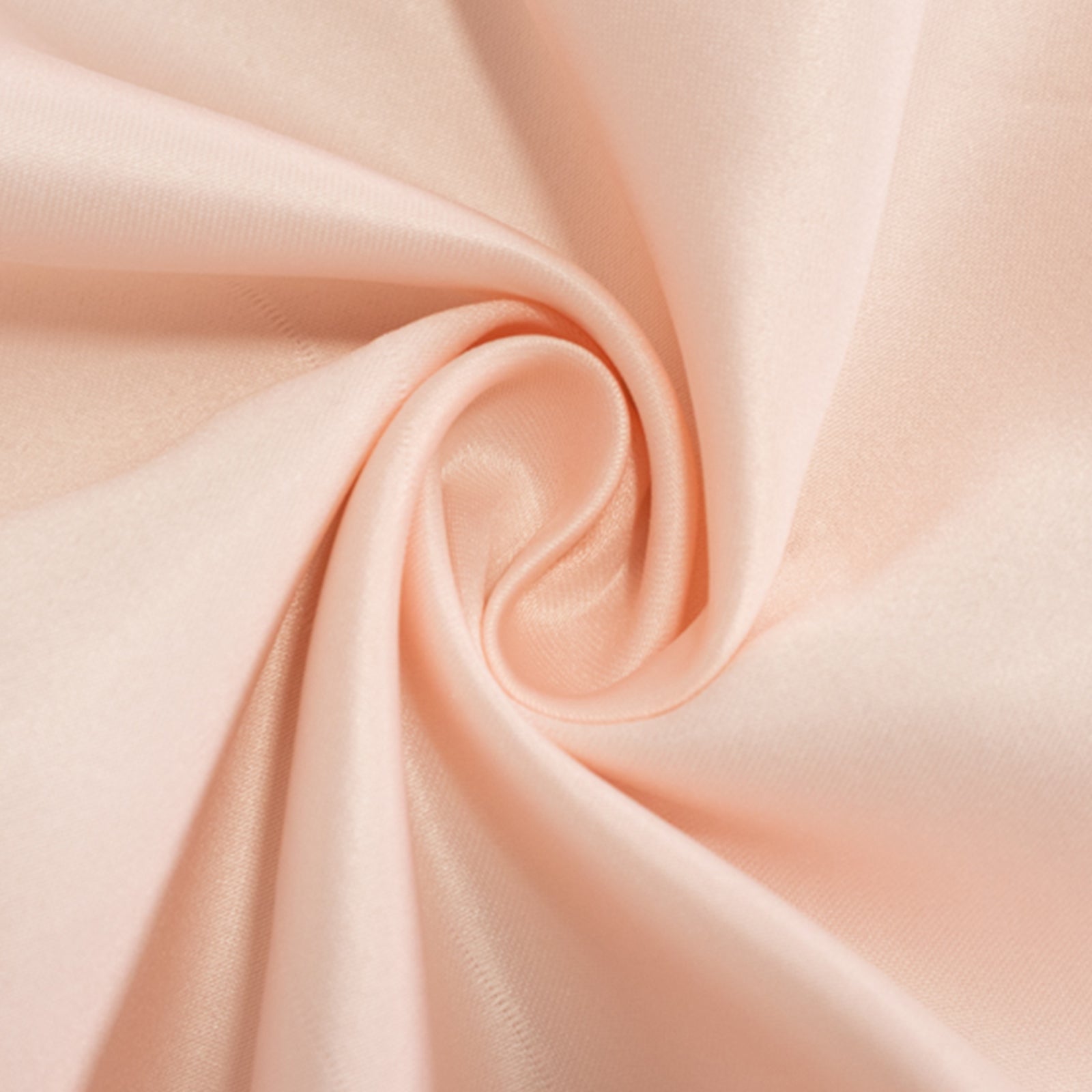Luxurious Blush Lamour Satin Rectangle Tablecloth 90x156 - Soft & Seamless