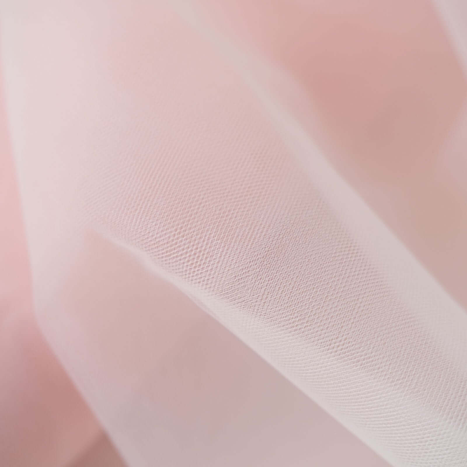 50-Yard Blush Tulle Fabric Bolt, 108 Inches Wide, Ideal for DIY Crafts