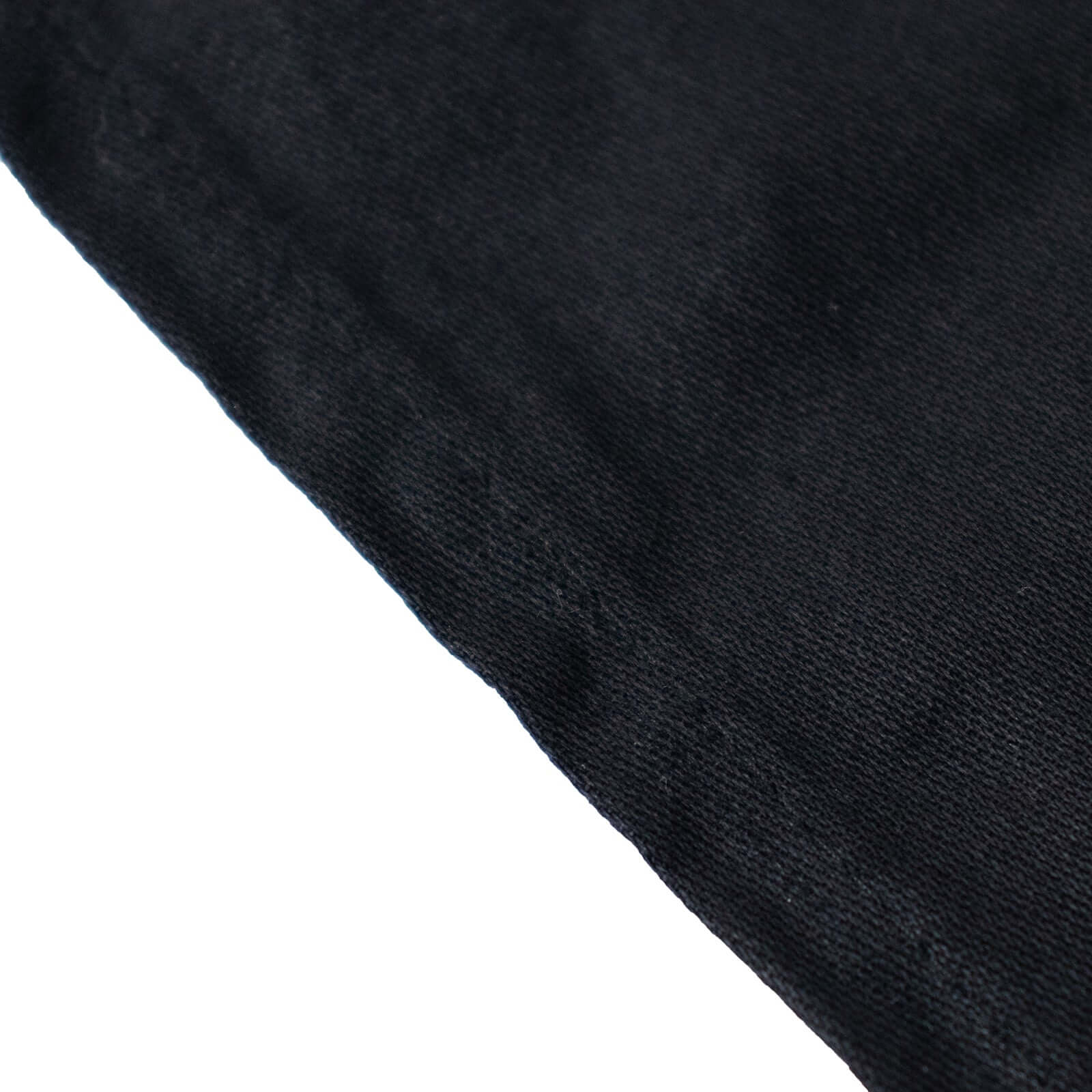 Black Seamless 100% Cotton Rectangle Tablecloth, 90x132, Soft & Breathable