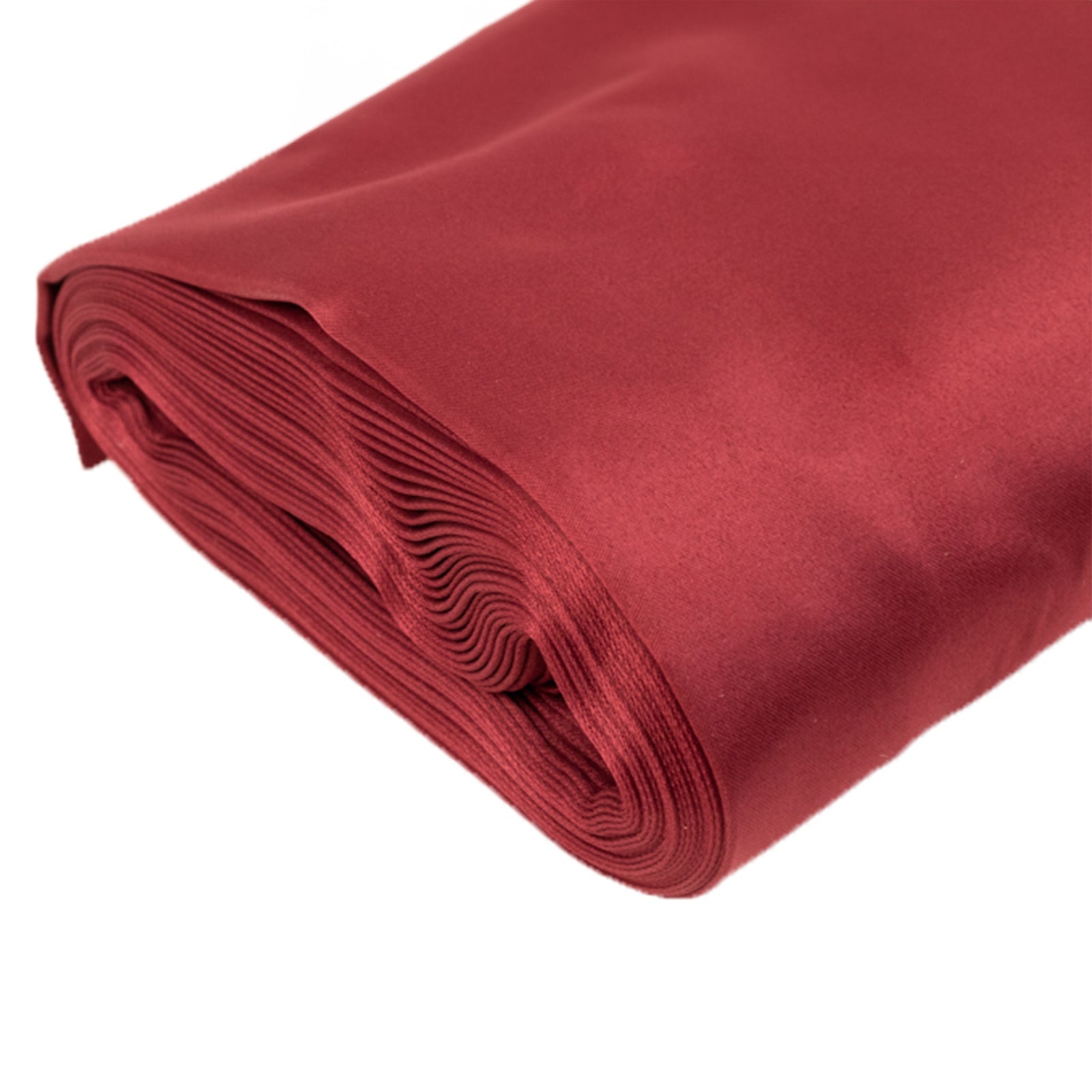 Special Offer! 54-Inch Wide, 10-Yard Burgundy Lamour Satin Fabric Bolt for Sewing