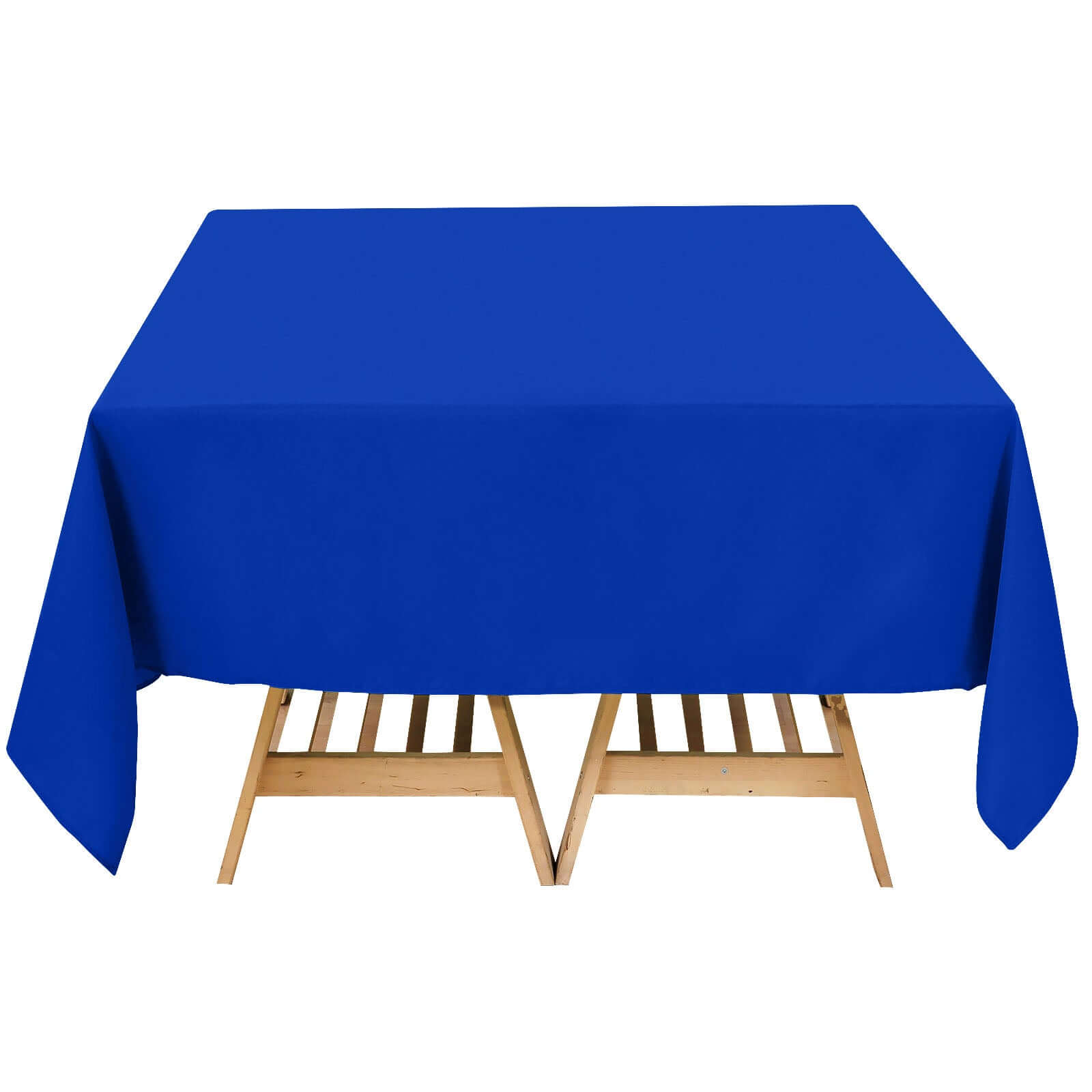 Premium Polyester Square Tablecloth 70x70 Royal Blue 220GSM Wrinkle-Resistant Table Cover