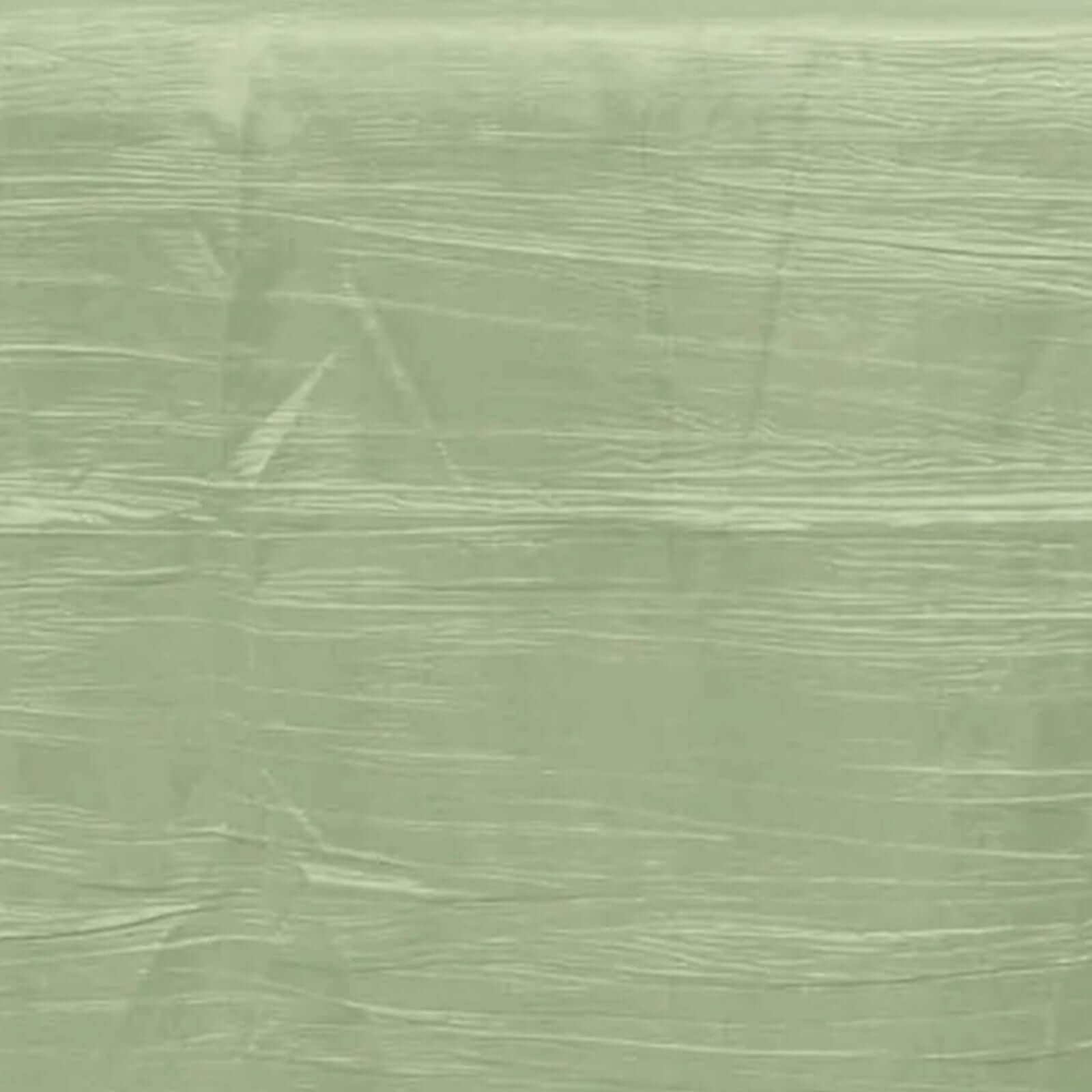 Discount! Sage Green Crinkle Taffeta Rectangle Tablecloth 90x156 for Weddings and Parties