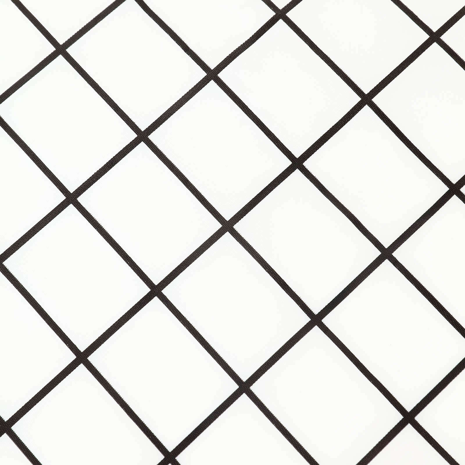 5-Pack Durable PVC Disposable Checkered Rectangle Table Covers in Black/White 54x108