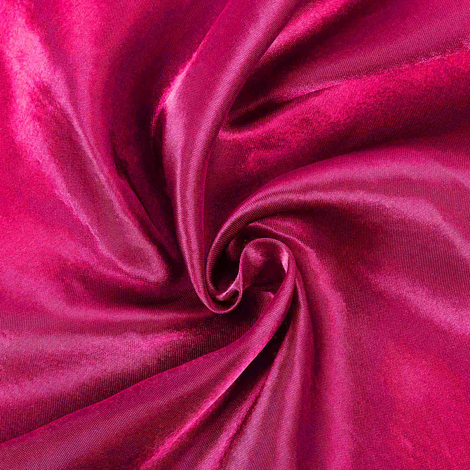 Fuchsia Satin Rectangular 60x102 Tablecloth - Soft and Shiny Table Cover