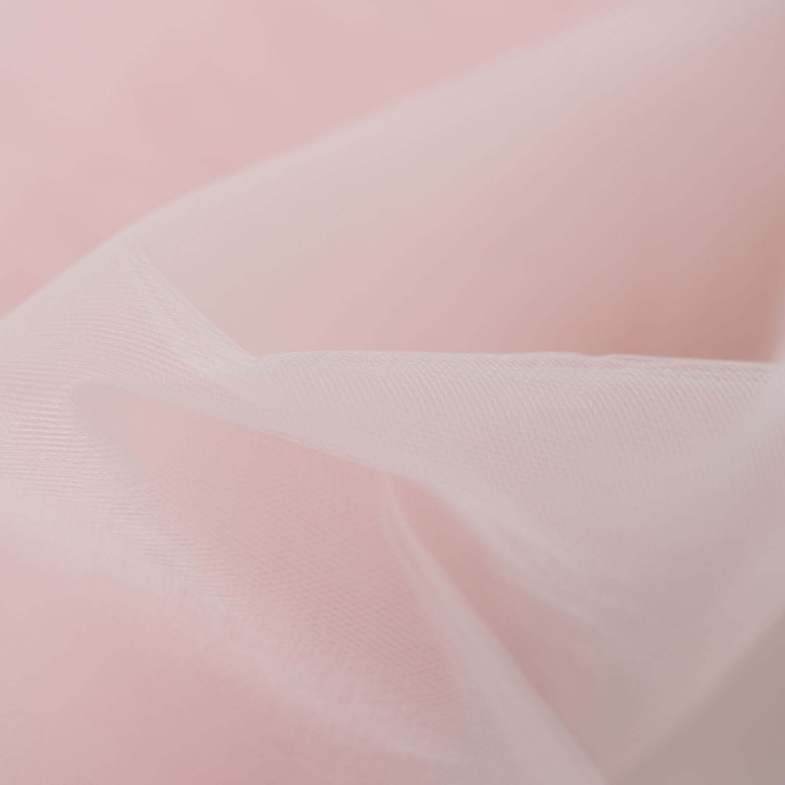 50-Yard Blush Tulle Fabric Bolt, 108 Inches Wide, Ideal for DIY Crafts