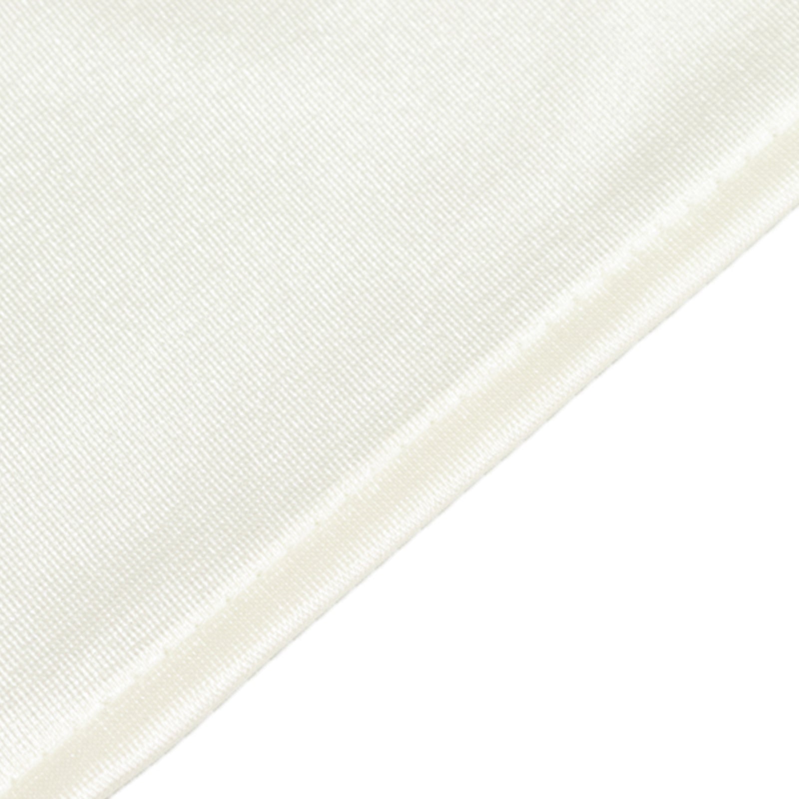 Shimmering Pearl White Premium Scuba Seamless Tablecloth - 90x132, Wrinkle & Stain Resistant