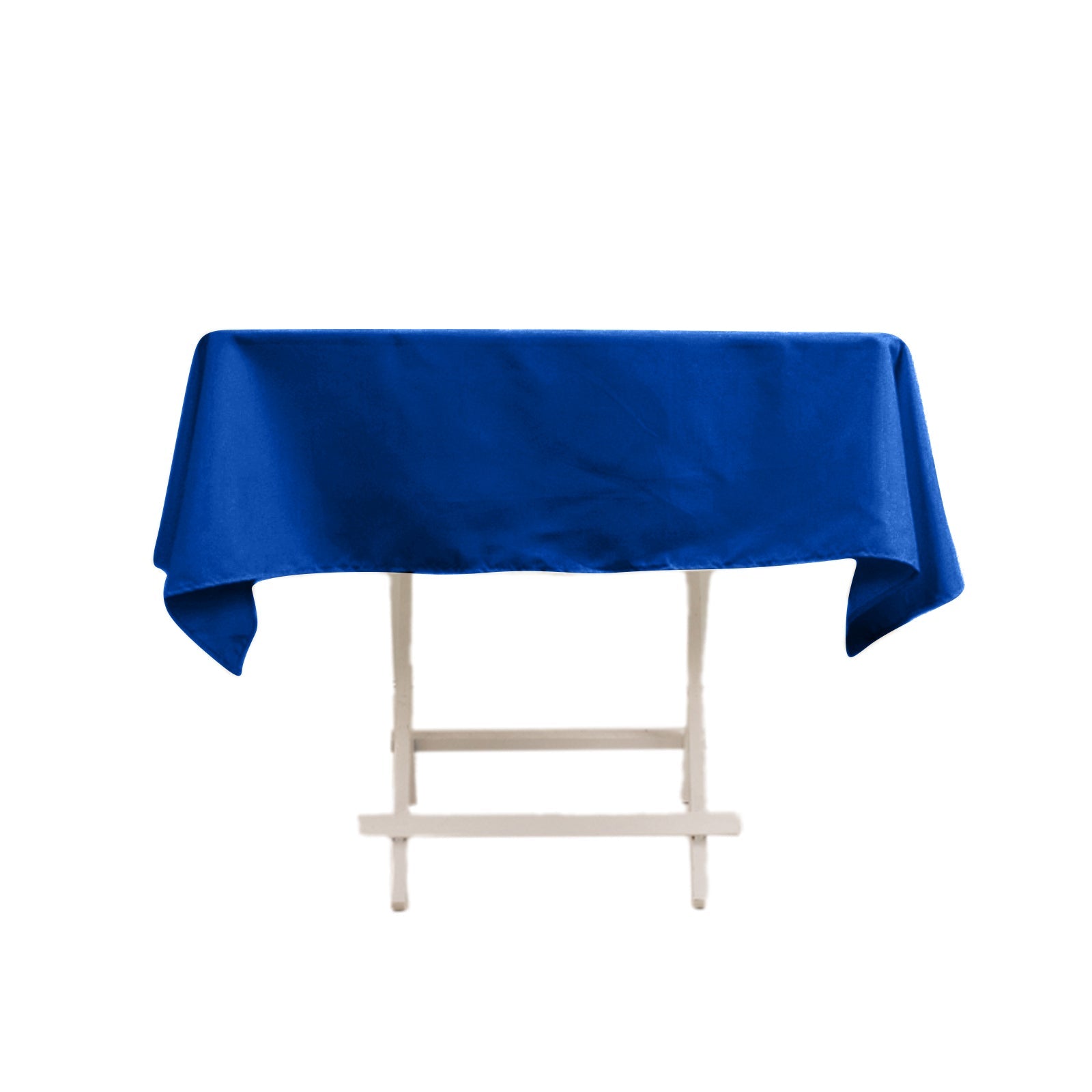 Royal Blue 54x54 Square Wrinkle-Resistant Cotton Blend Tablecloth for Various Occasions