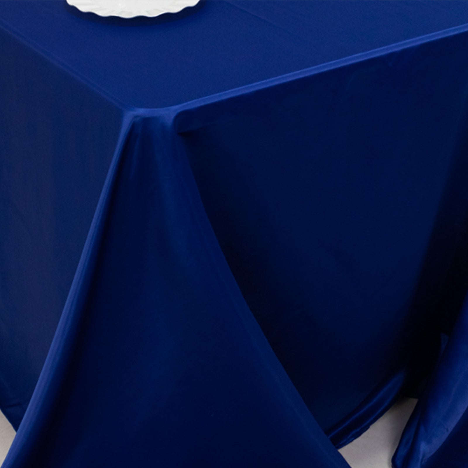 Royal Blue Lamour Satin Rectangle Tablecloth - Soft, Silk-Like & Seamless, Ideal for Events