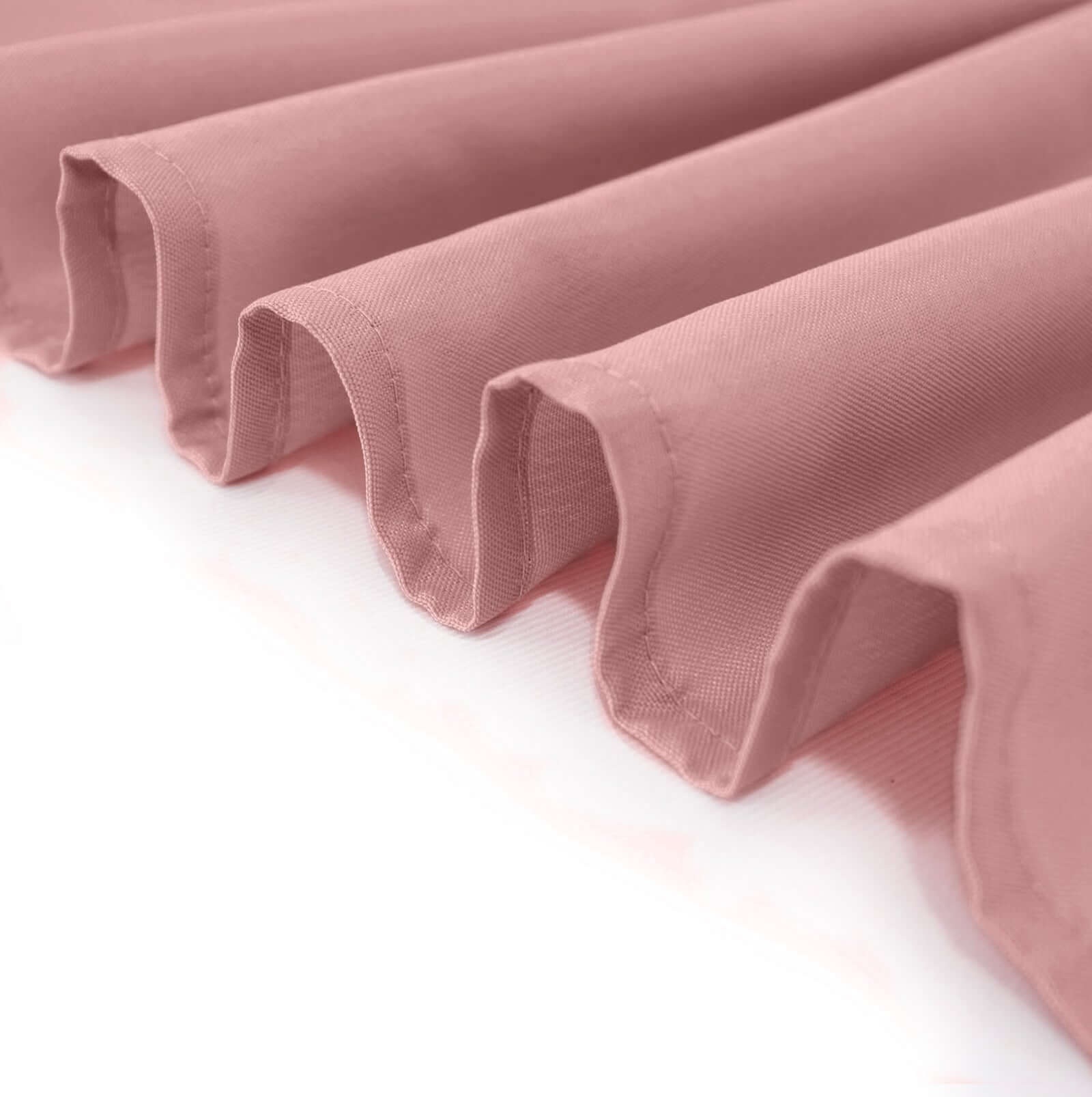 Durable and Stylish 72x120 Polyester Rectangle Tablecloth in Dusty Rose