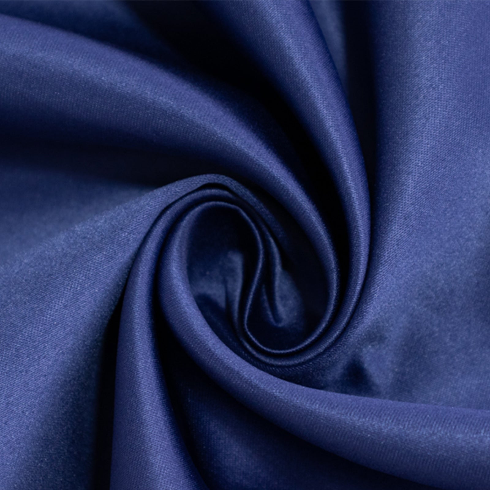 Exclusive Navy Blue Lamour Satin Rectangle Tablecloth 90x132 - Soft, Silk-Like & Durable