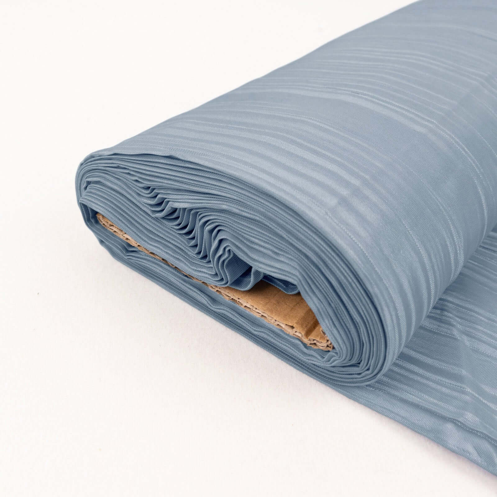 Hot Deal! 54-Inch Wide, 10-Yard Dusty Blue Accordion Crinkle Taffeta Fabric Bolt for Decor