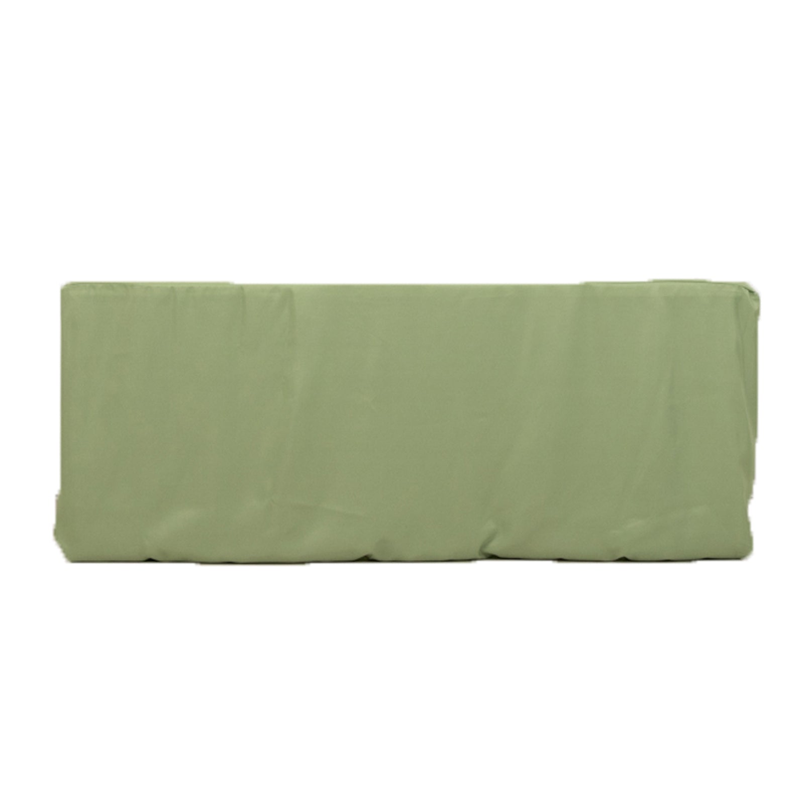 Sale! Durable & Easy - Maintain Sage Green Polyester Fitted Rectangle Tablecloth for 6FT Tables