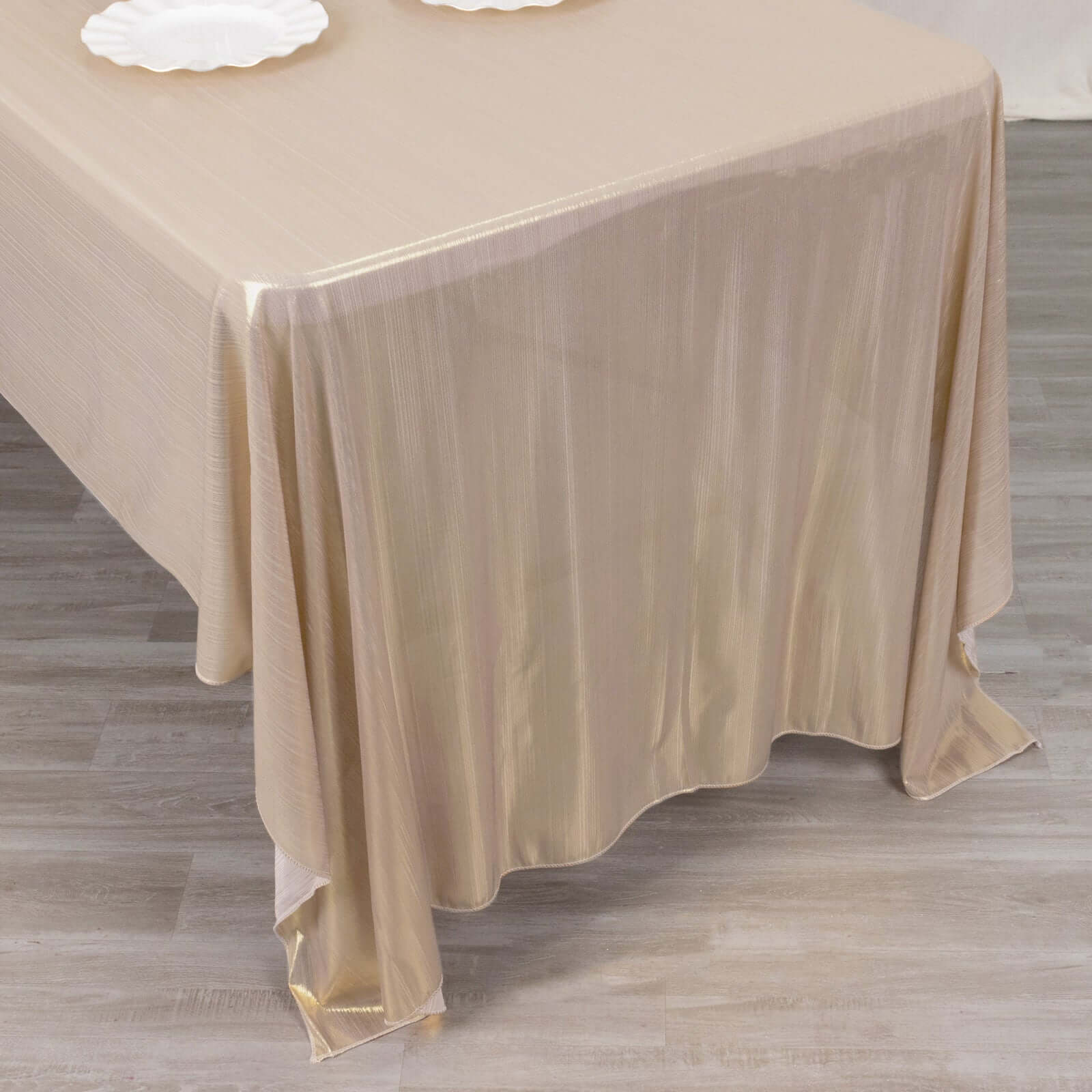 Wrinkle-Free Sparkling Blush Sequin Dots Polyester 60x126 Rectangle Tablecloth