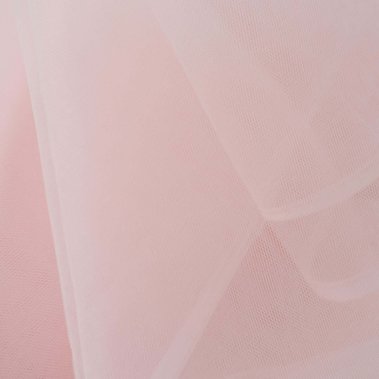 50-Yard Blush Tulle Fabric Bolt, 108 Inches Wide, Ideal for DIY Crafts