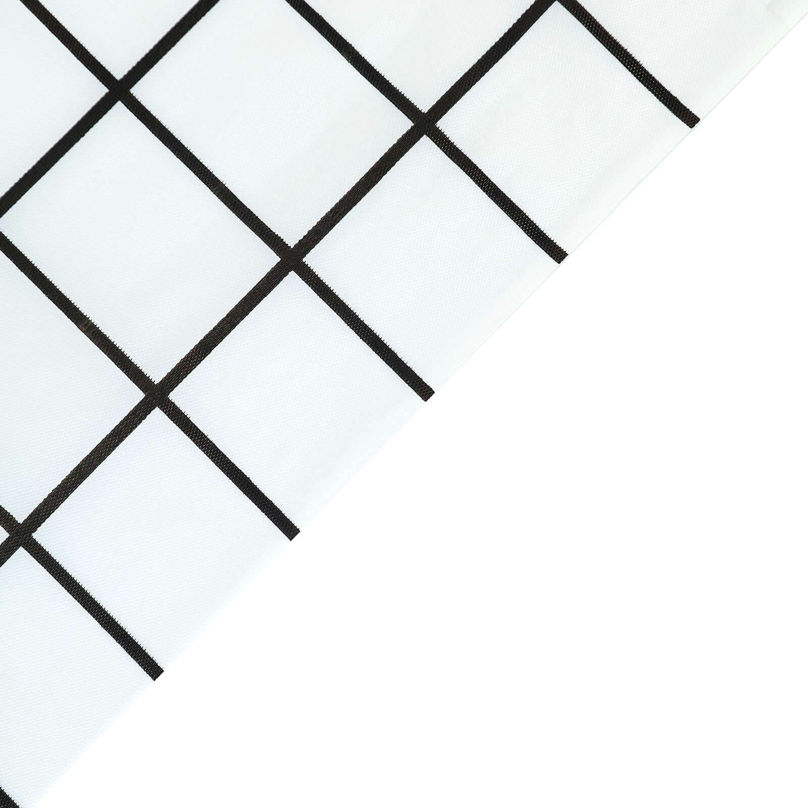 5-Pack Durable PVC Disposable Checkered Rectangle Table Covers in Black/White 54x108
