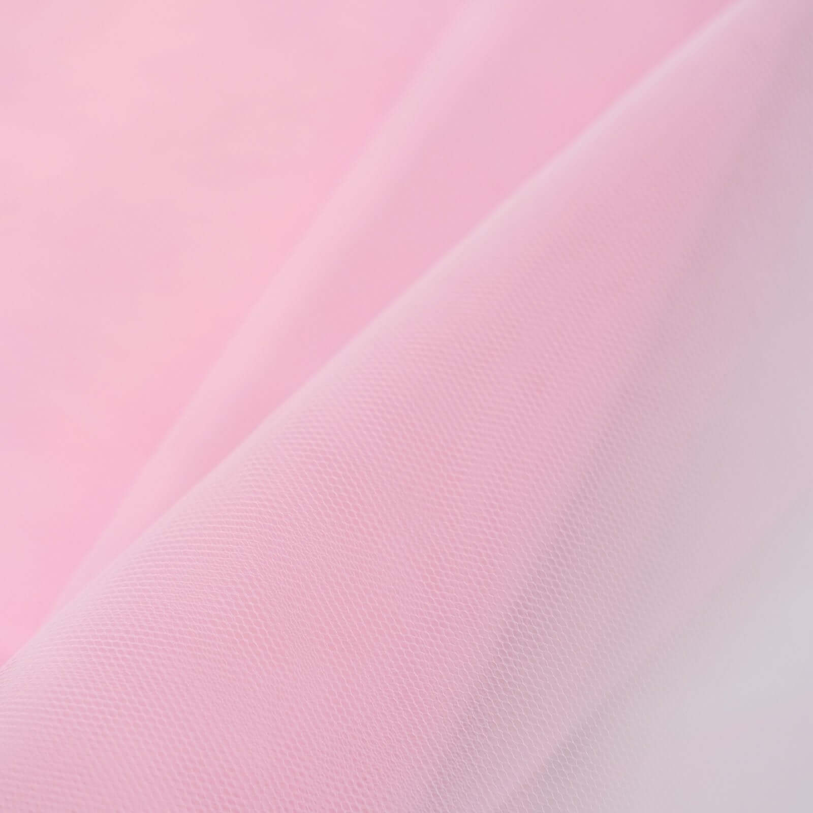 Hot! 54'x40 Yards Pink Tulle Fabric Bolt for DIY Crafts