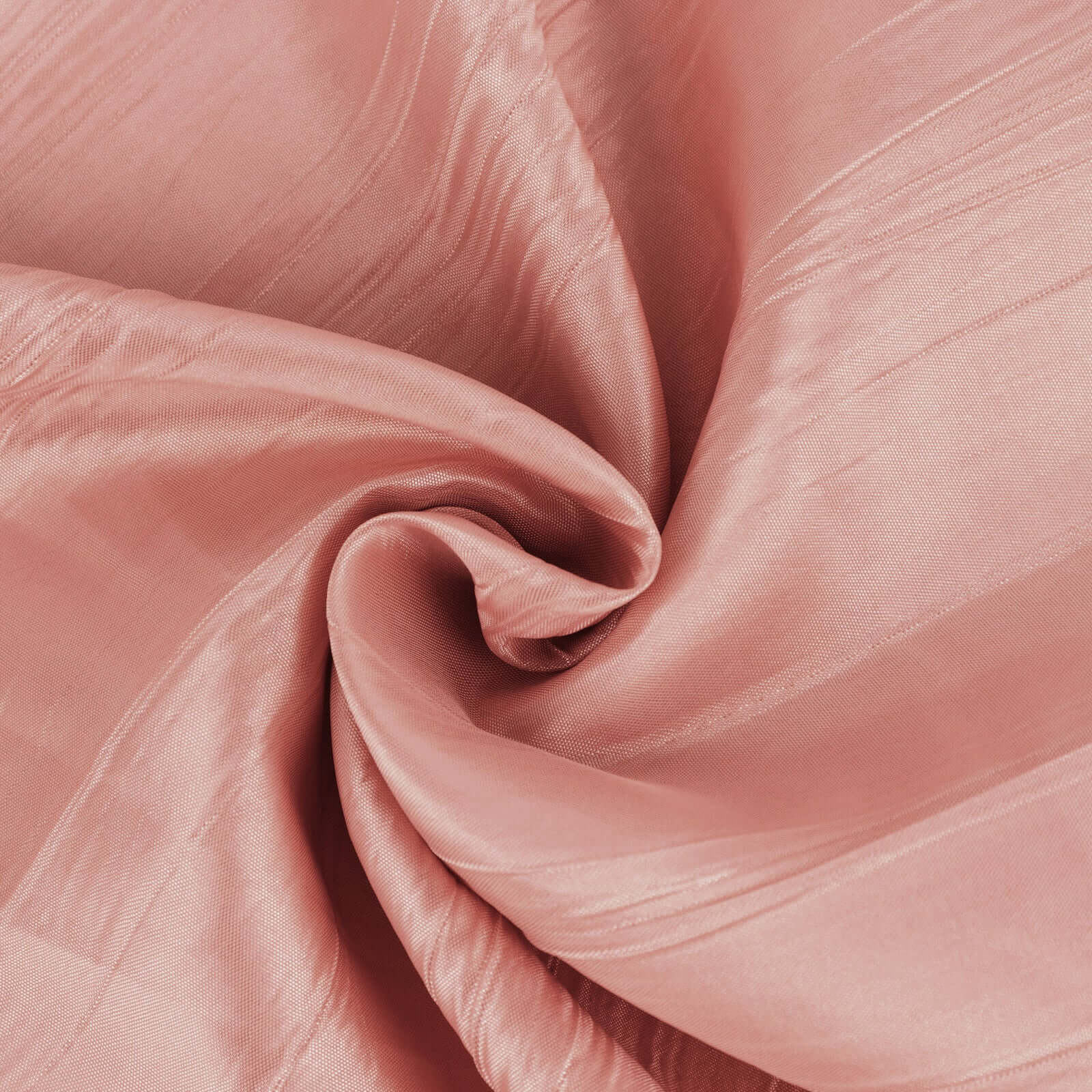 10 Yards of 54-Inch Wide Dusty Rose Accordion Crinkle Taffeta Fabric Bolt